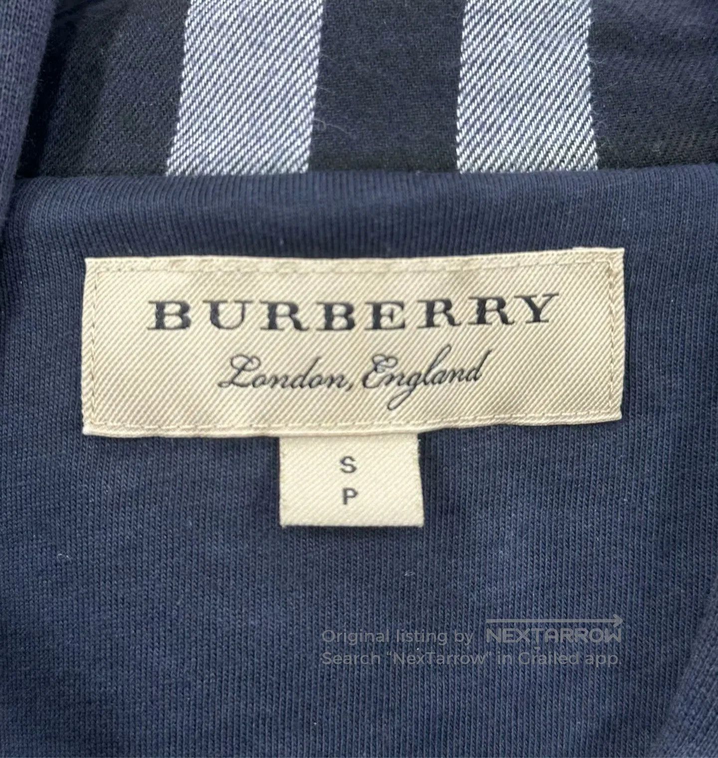 Burberry Burberry Navy Blue Embroidered War Horse Logo Zipper Hoode Size S / US 4 / IT 40 - 3 Thumbnail