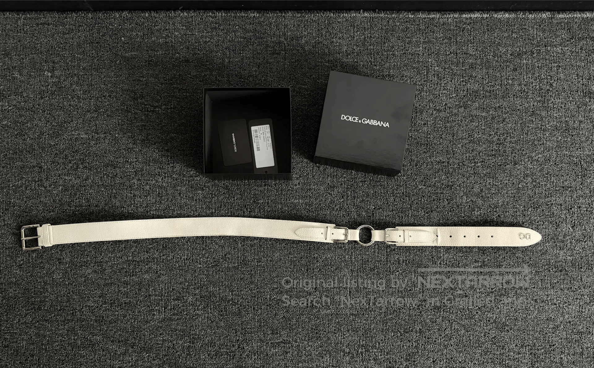 Dolce & Gabbana Dolce&Gabbana White Leather Belt. Size ONE SIZE - 1 Thumbnail