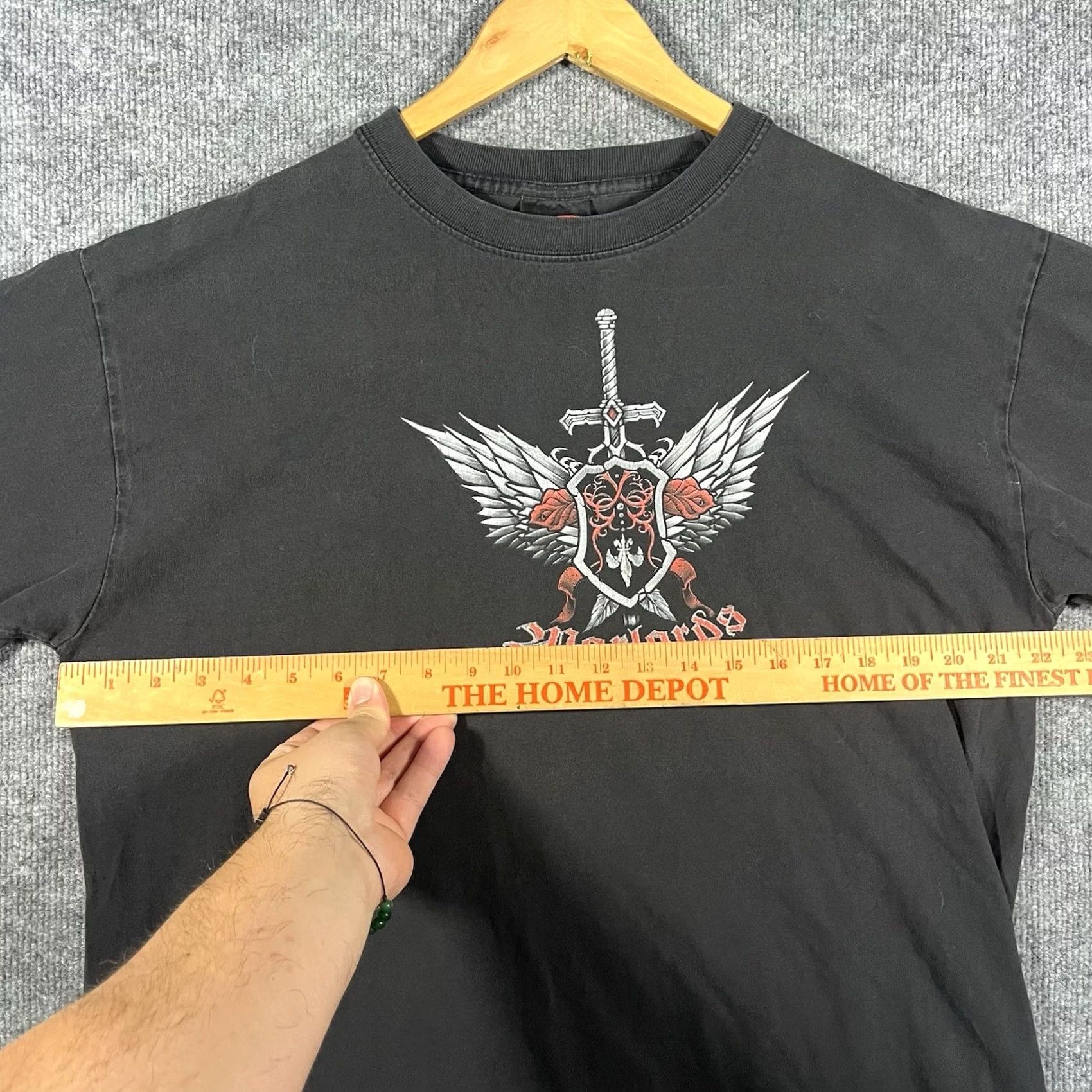 Affliction VINTAGE Affliction Skull Warlord T Shirt XL Black Crew Neck Short Sleeve Graphic Print Men Size US XL / EU 56 / 4 - 4 Thumbnail