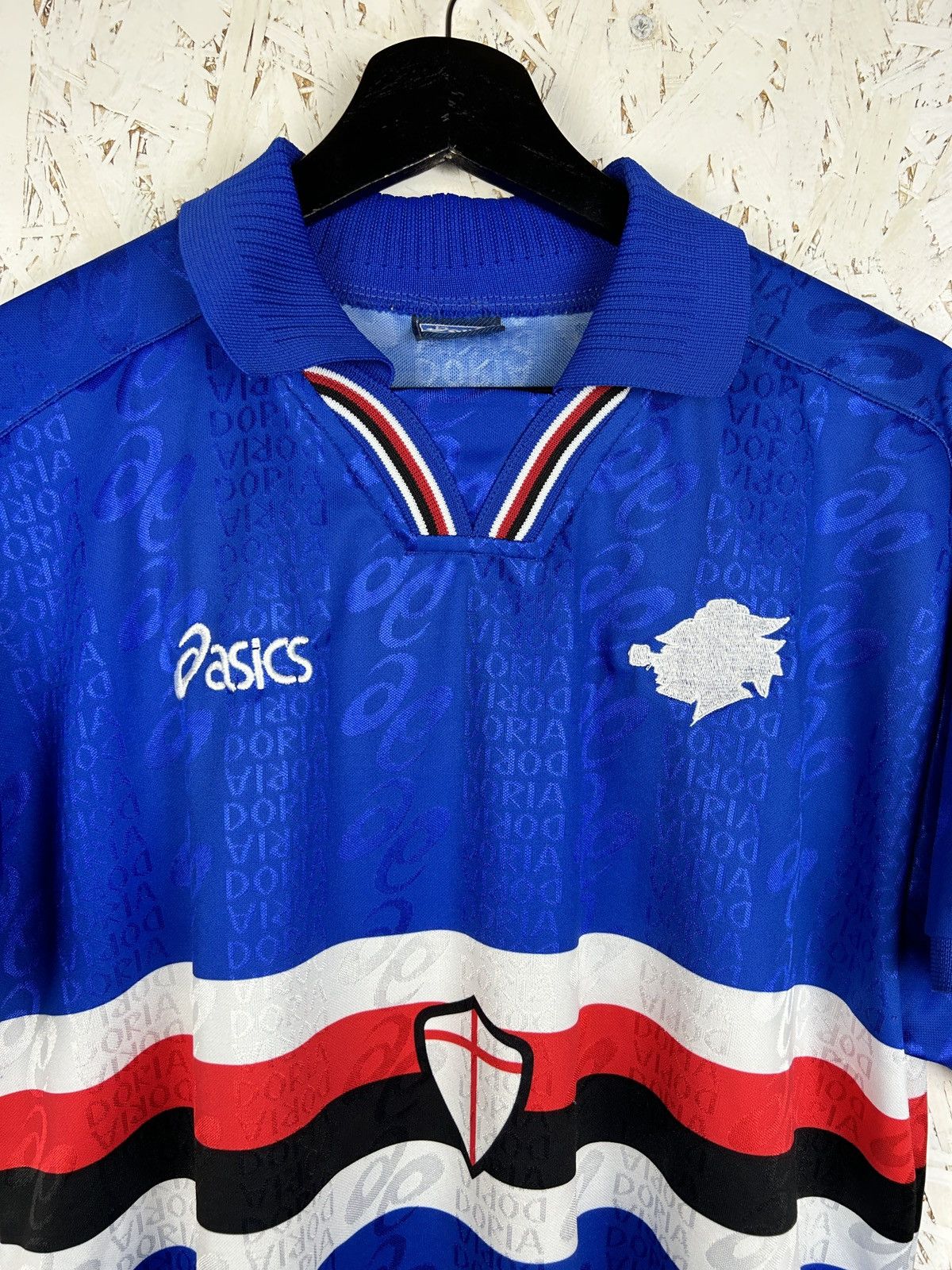 Asics 90s Asics UC Sampdoria 1996/97 Home Kit Soccer Jersey Blue M Size US M / EU 48-50 / 2 - 2 Thumbnail
