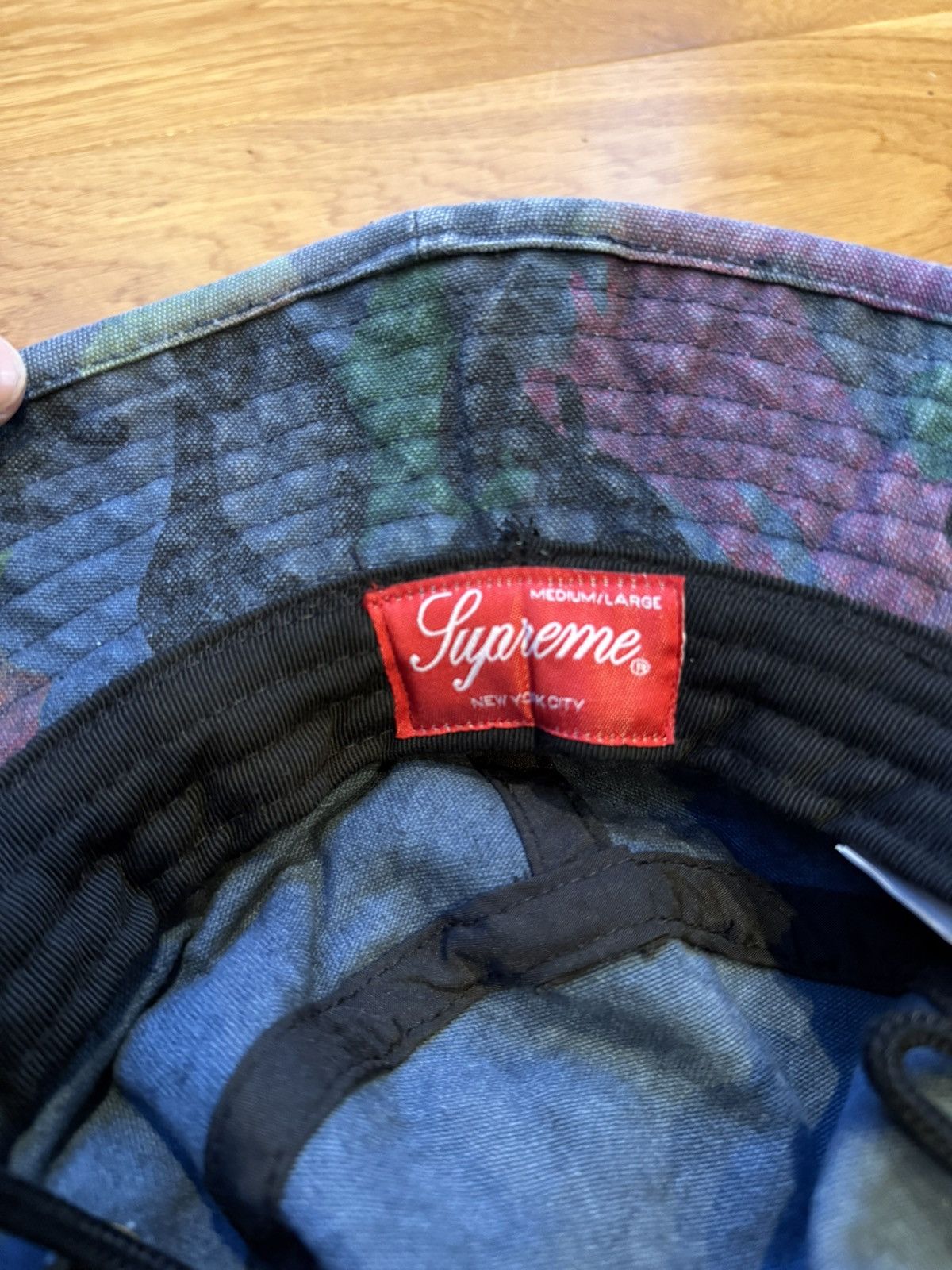 Supreme Supreme Washed Canvas Boonie SS24 “Navy Camo” Size ONE SIZE - 4 Thumbnail