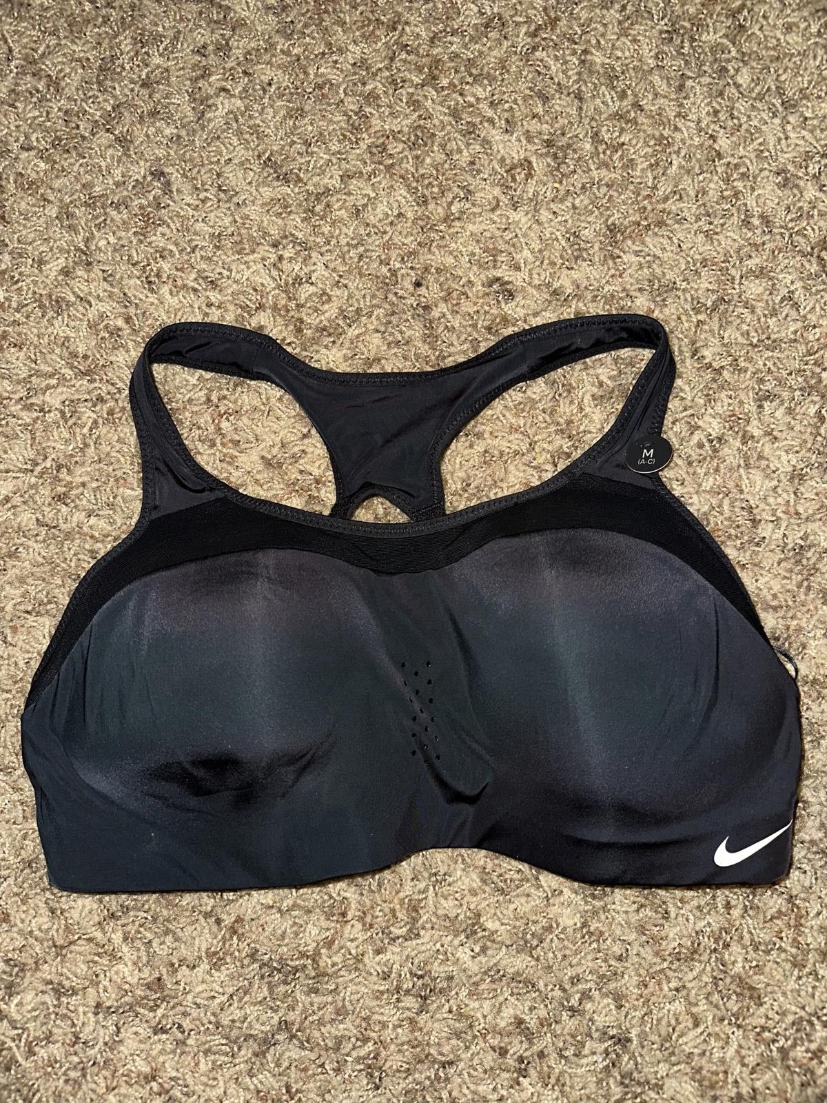 Nike Nike Sportswear Alpha Black/White Women's Sports Bra Size ONE SIZE - 1 Thumbnail