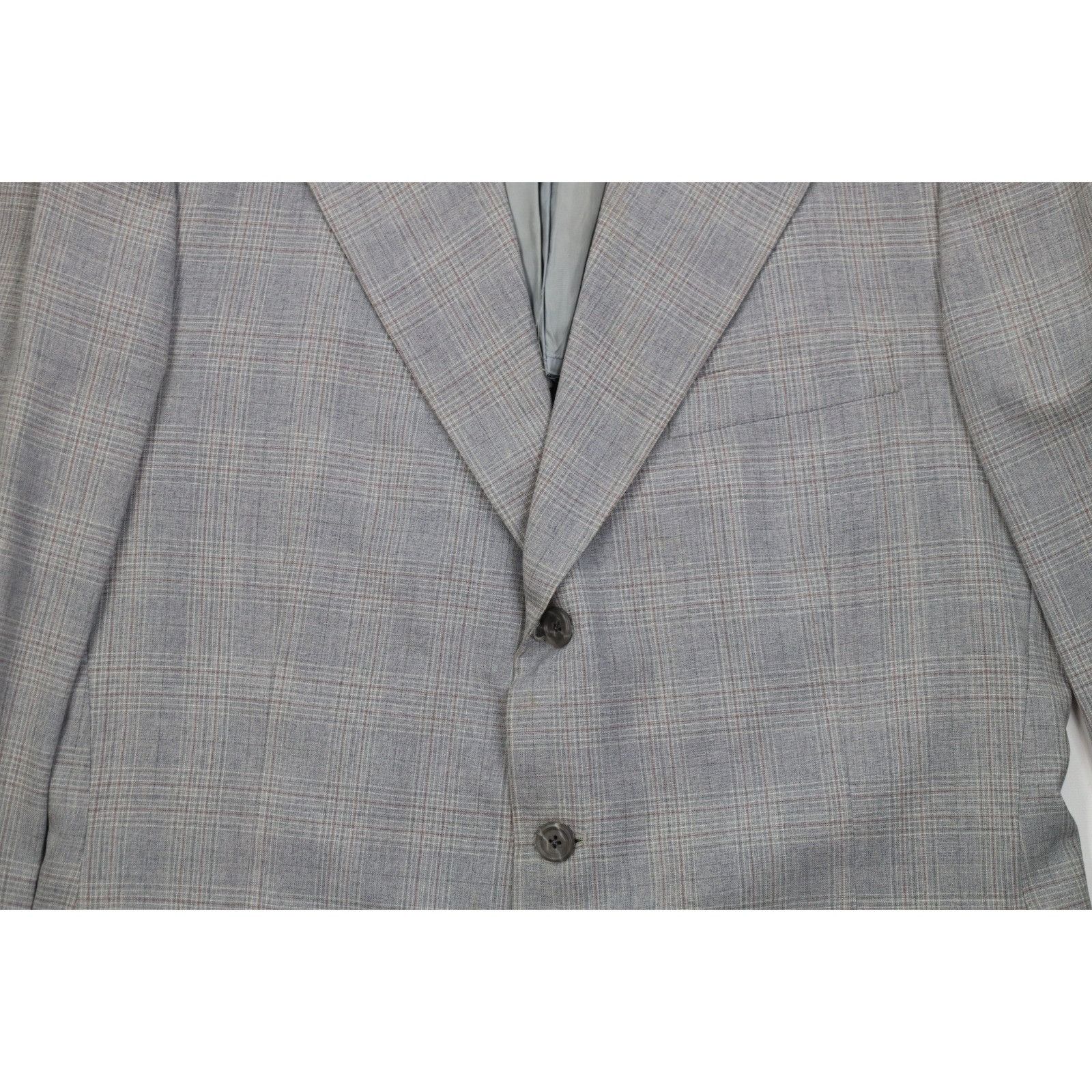 Vintage Vintage 70s Streetwear 2 Piece Wool Suit Plaid Size 42L - 4 Thumbnail