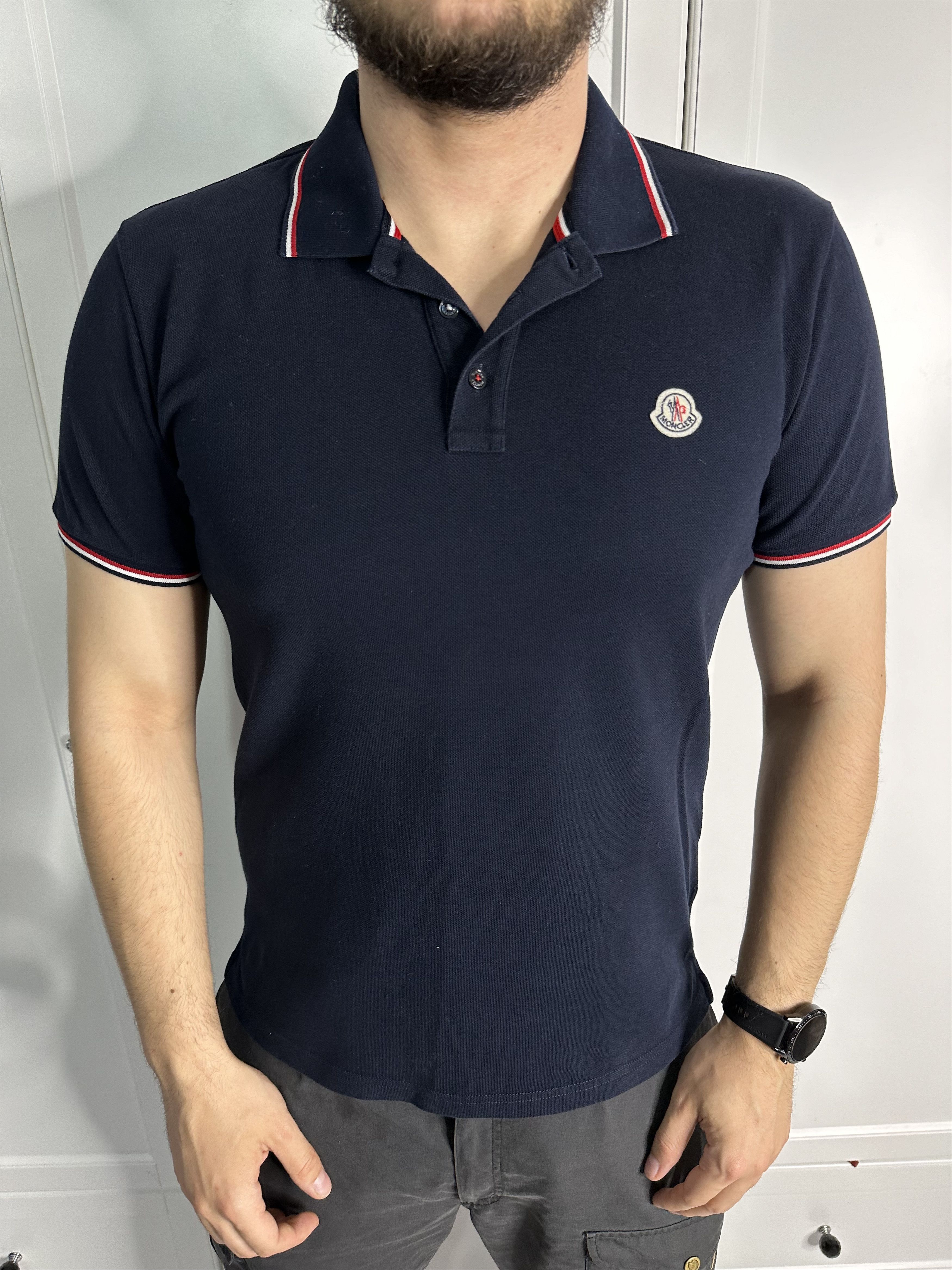 Designer Moncler Moncler Polo T shirt Maglia Polo Manica Corta Grailed