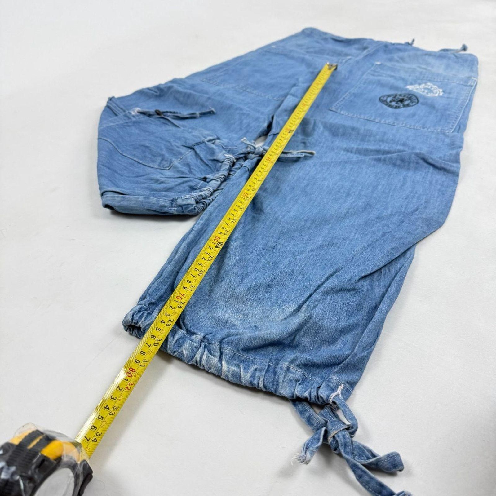 Ecko Unltd. × JNCO × Vintage Vintage y2k grunge archive distressed baggy wide leg jeans Size US 34 / EU 50 - 3 Thumbnail