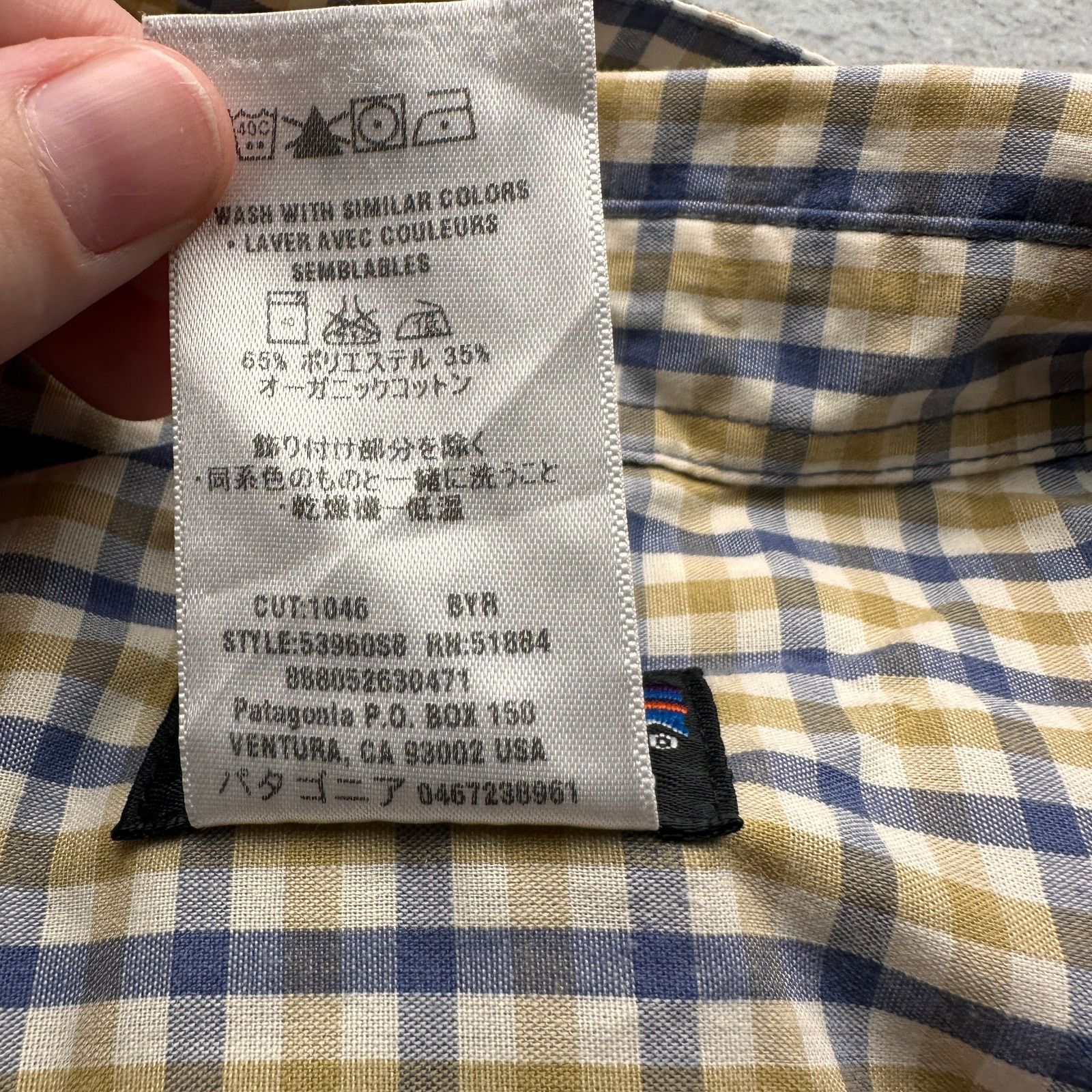 Patagonia Vintage Patagonia Organic Cotton Plaid Button Up Shirt Men L Size US L / EU 52-54 / 3 - 7 Thumbnail