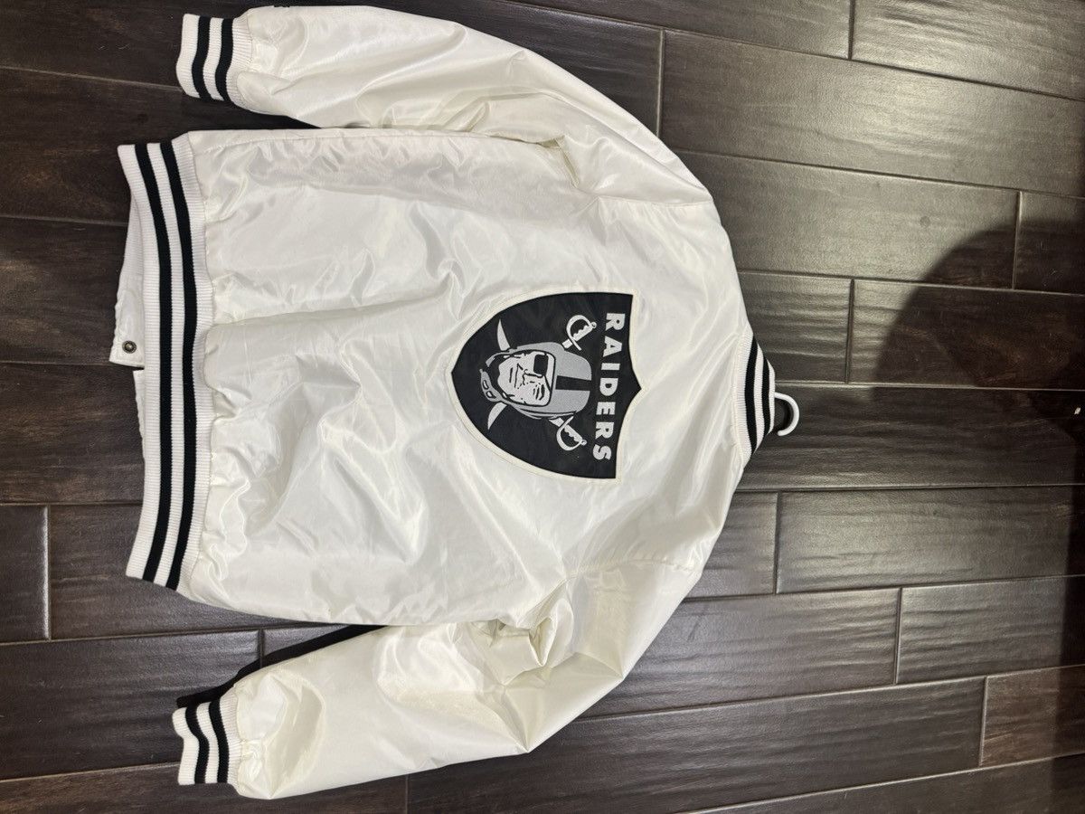 Starter Raiders Black Label Silver Black Satin Starter Jacket Sz M Size US M / EU 48-50 / 2 - 2 Thumbnail