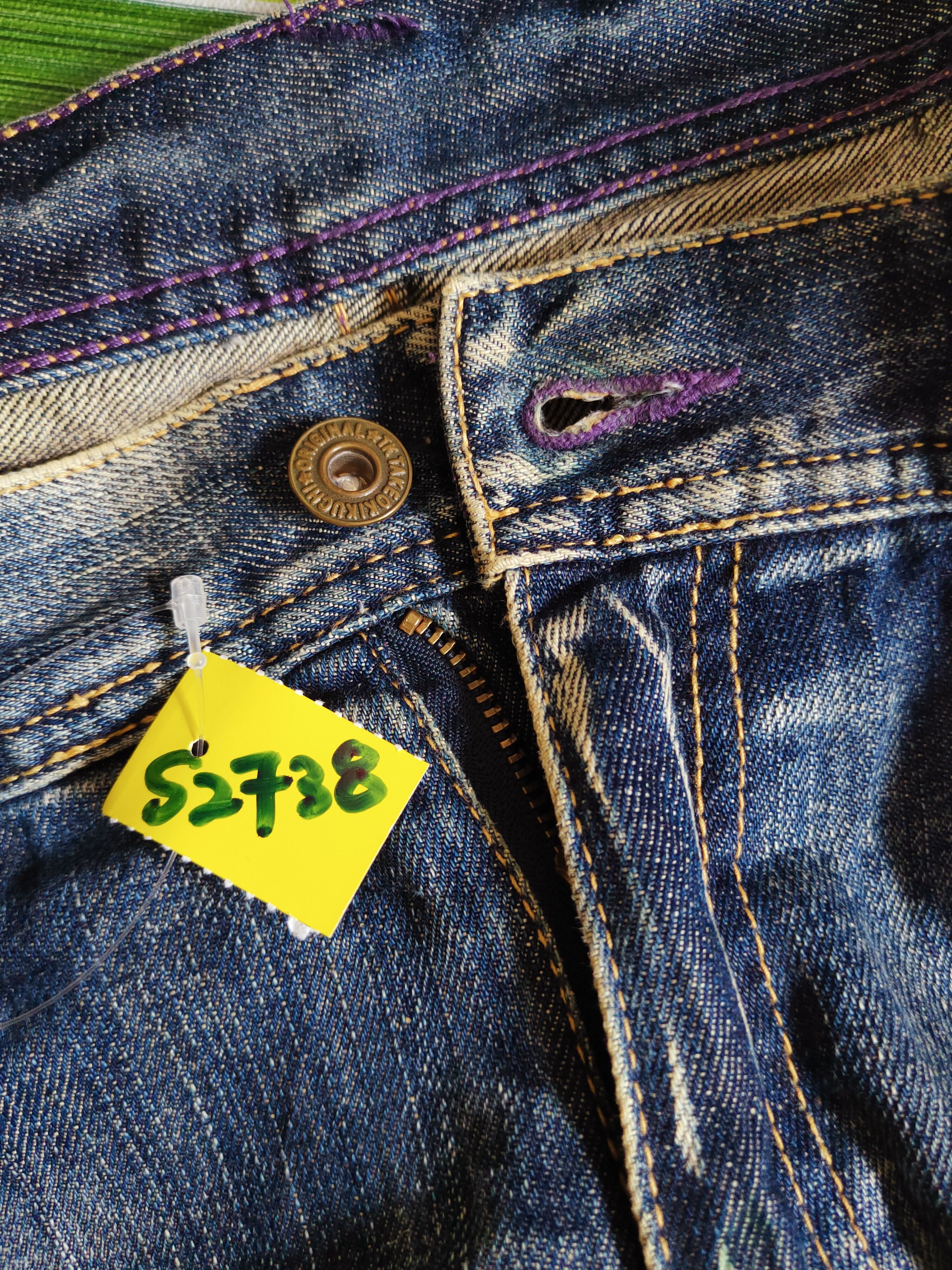 Takeo Kikuchi Takeo Kikuchi Dark Blue Faded Distressed Ripped Jeans #S2738 Size US 34 / EU 50 - 16 Thumbnail