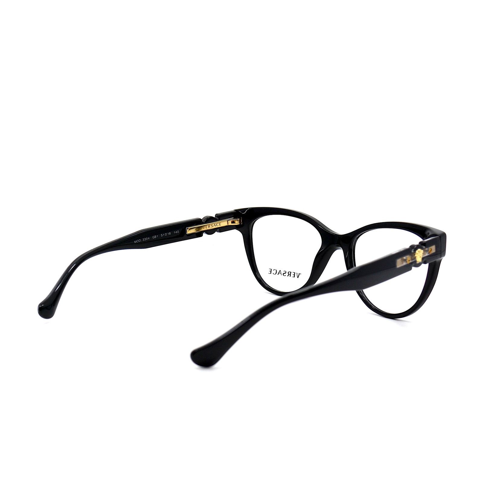 Versace NEW VERSACE VE3304 GB1 BLACK AUTHENTIC EYEGLASSES FRAME Size ONE SIZE - 5 Thumbnail