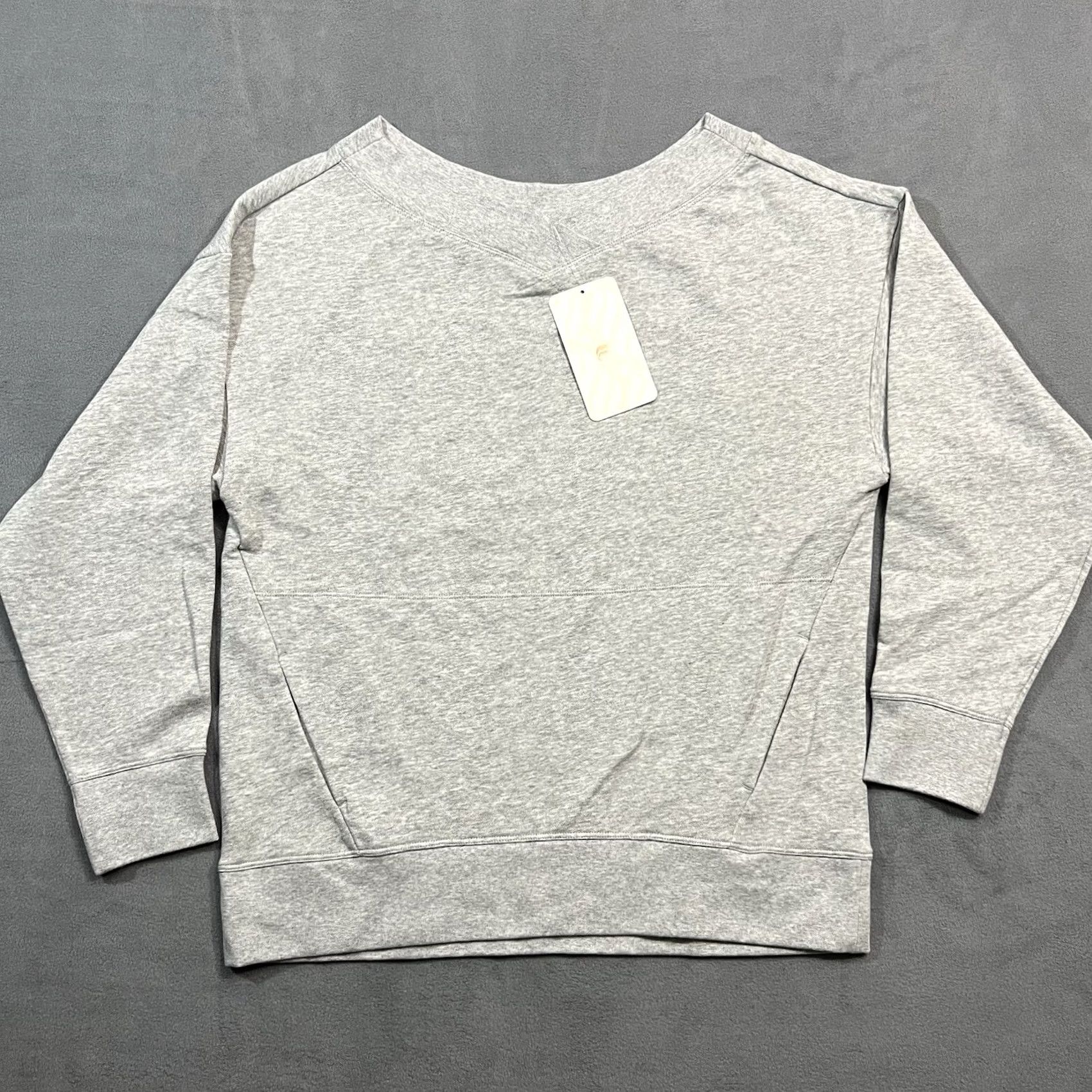 Fabletics Fabletics Sweatshirt Womens Size Small Gray Zaylee Cross Front Off Shoulder NWT Size S / US 4 / IT 40 - 2 Thumbnail