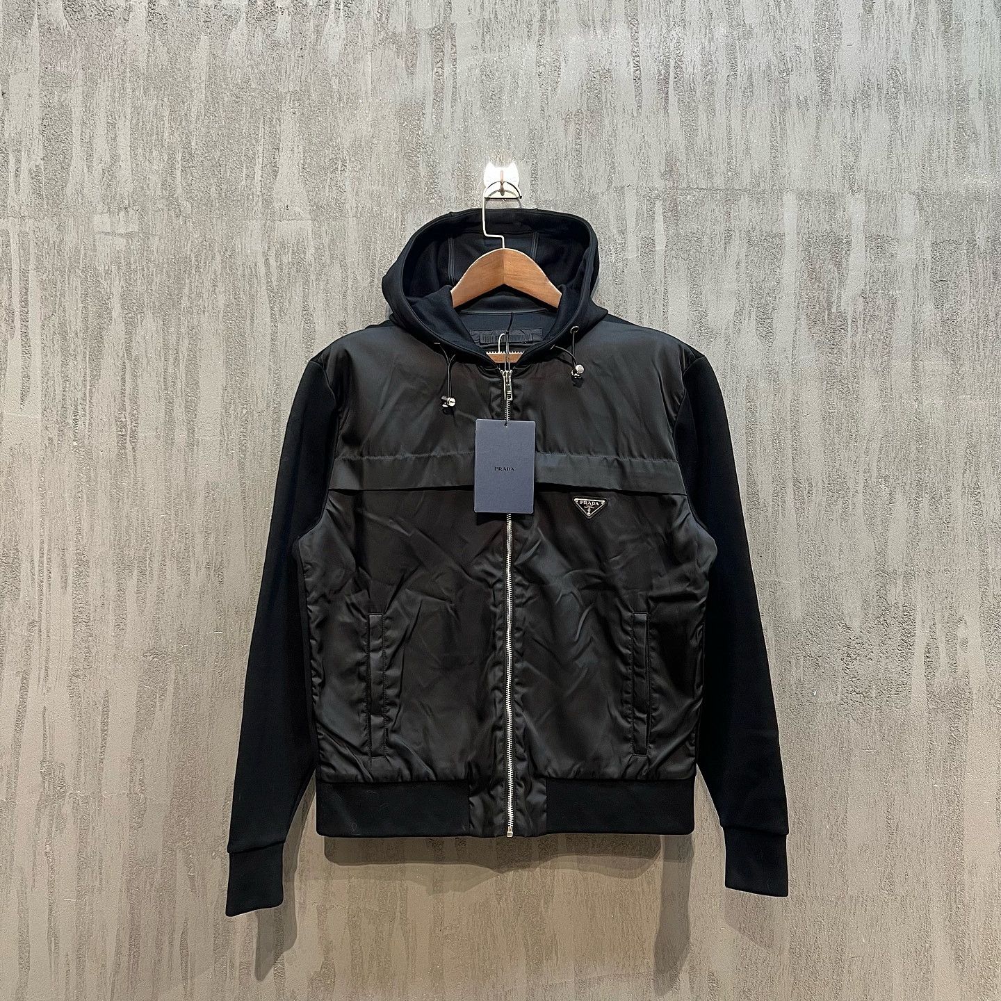 Prada Prada Logo Zip Hoodie Jacket Size M Size US M / EU 48-50 / 2 - 1 Thumbnail