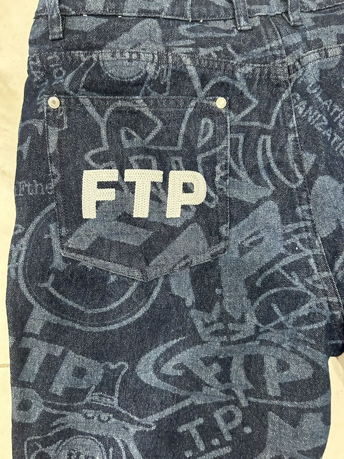 Fuck The Population FTP Archive Denim Pant Size 32 SS24 Indigo Size US 32 / EU 48 - 7 Thumbnail