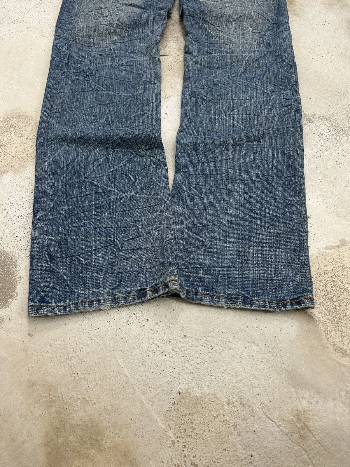 20471120 × Hysteric Glamour × Japanese Brand JWYZ Pocketwork Baggy Distressed Clawn Mark Rivet Button Size US 32 / EU 48 - 14 Thumbnail