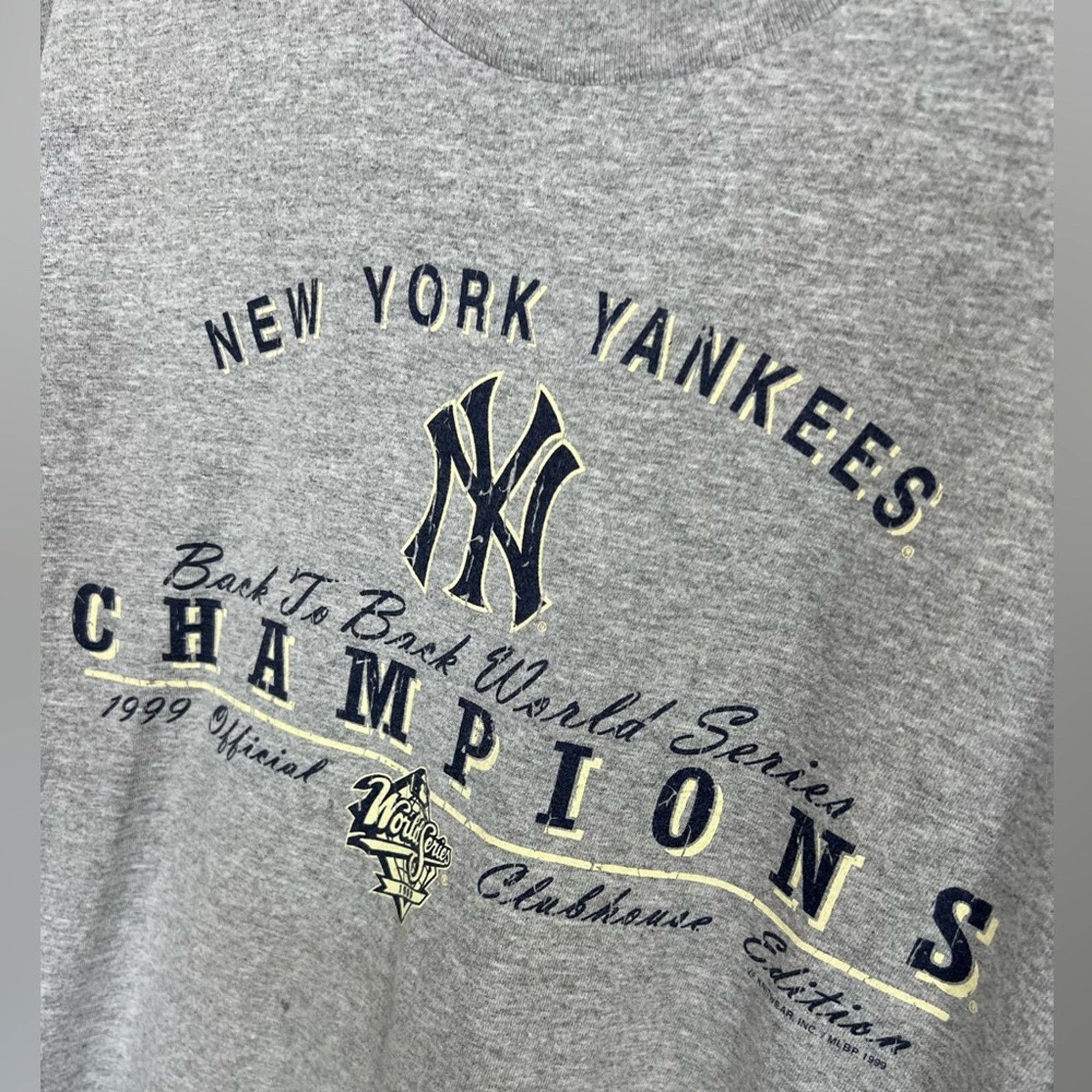 Lee VTG 90s T-shirt New York Yankees 1999 World Series Lee Sport Size US L / EU 52-54 / 3 - 3 Thumbnail