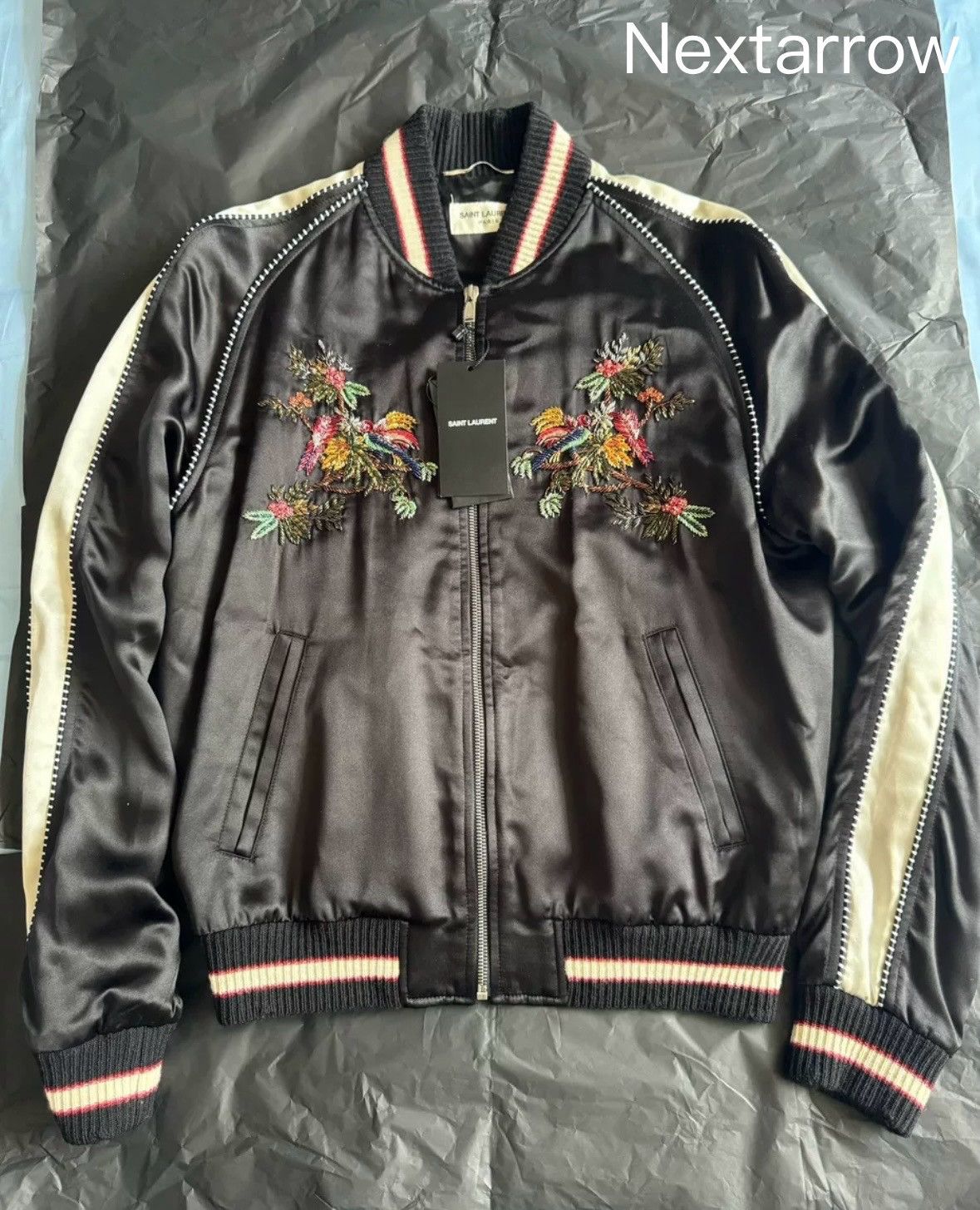 Saint Laurent Paris × Yves Saint Laurent Saint Laurent's out of print embroidery heavy-duty jacket Size US S / EU 44-46 / 1 - 1 Thumbnail