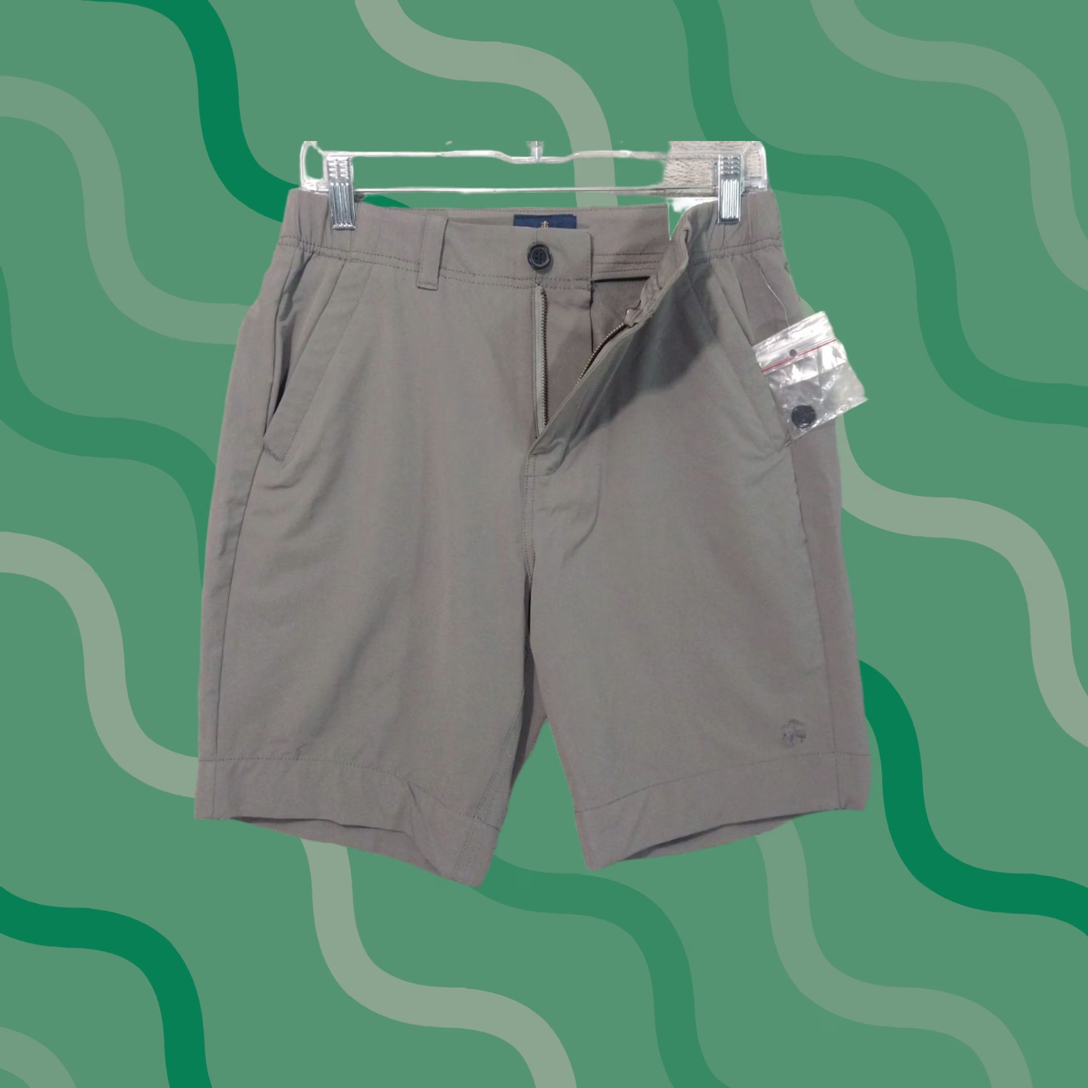 Brooks Brothers Brooks Brothers Shorts Mens 32 Gray Chino Golf Performance Flat Front Mid Rise Casual Size US 32 / EU 48 - 1 Thumbnail