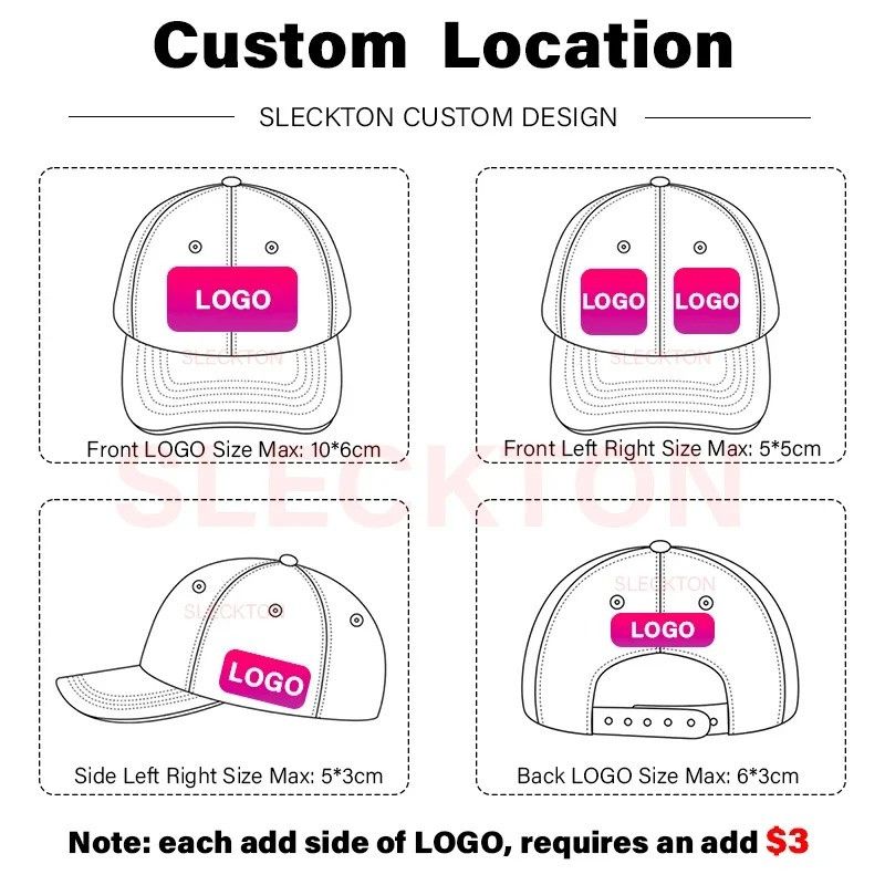 Other SLECKTON DIY Letter Embroidery Fashion Cap for Men & Women Size ONE SIZE - 3 Thumbnail