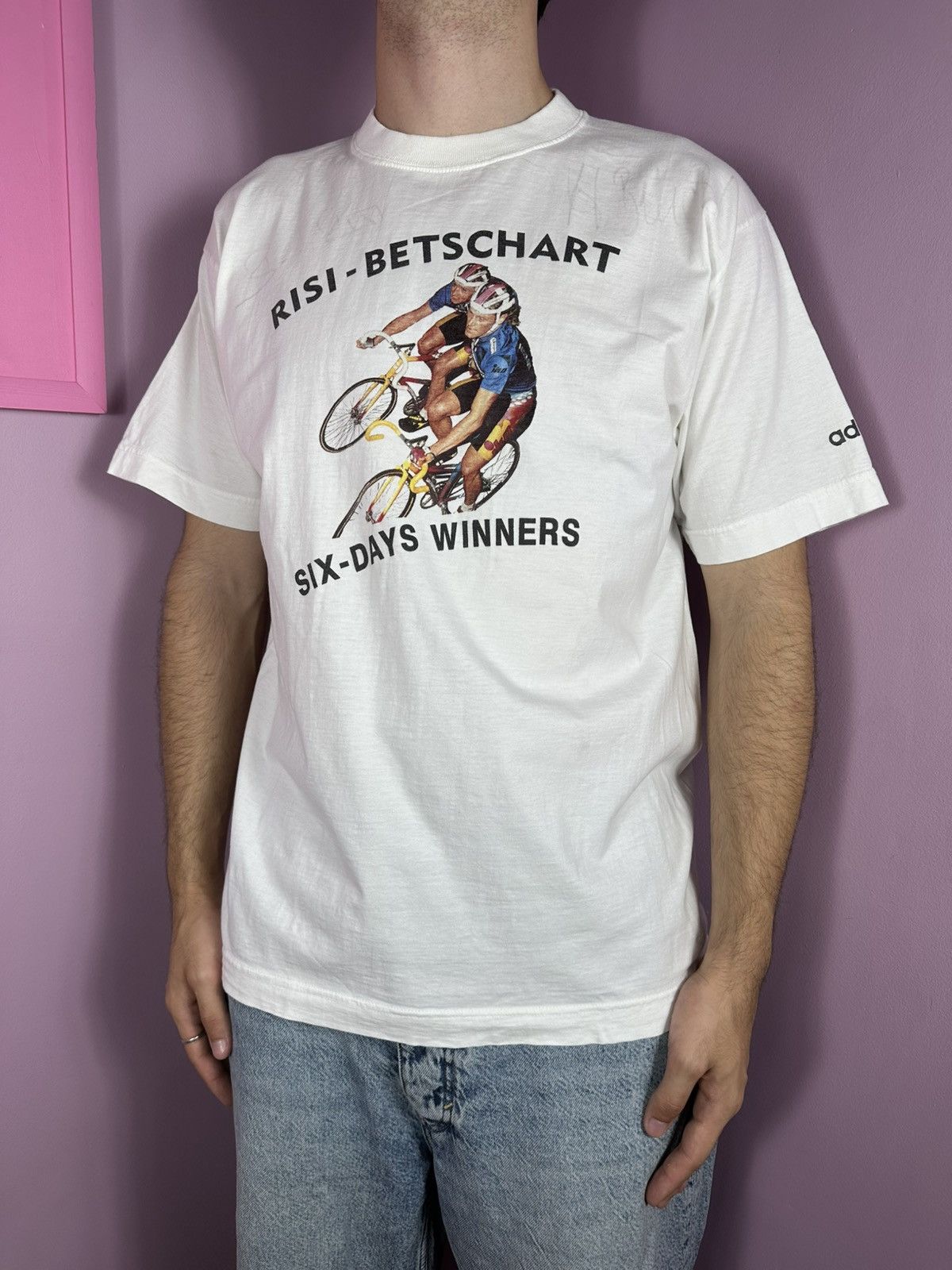Adidas Adidas Signed Bruno Risi Kurt Betschart Six Days Winners Size US L / EU 52-54 / 3 - 2 Thumbnail