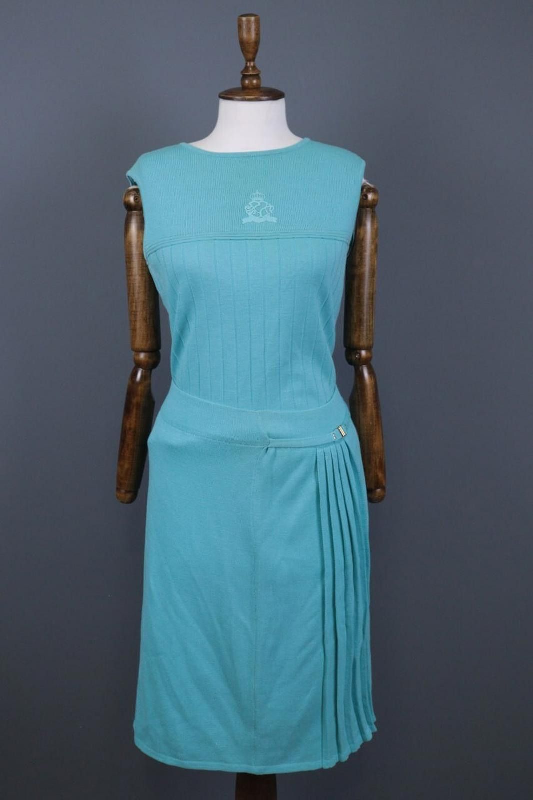 St. John St.John Collection By Marie Gray Blue Shirt / Dress Sz 6 Size M / US 6-8 / IT 42-44 - 1 Thumbnail