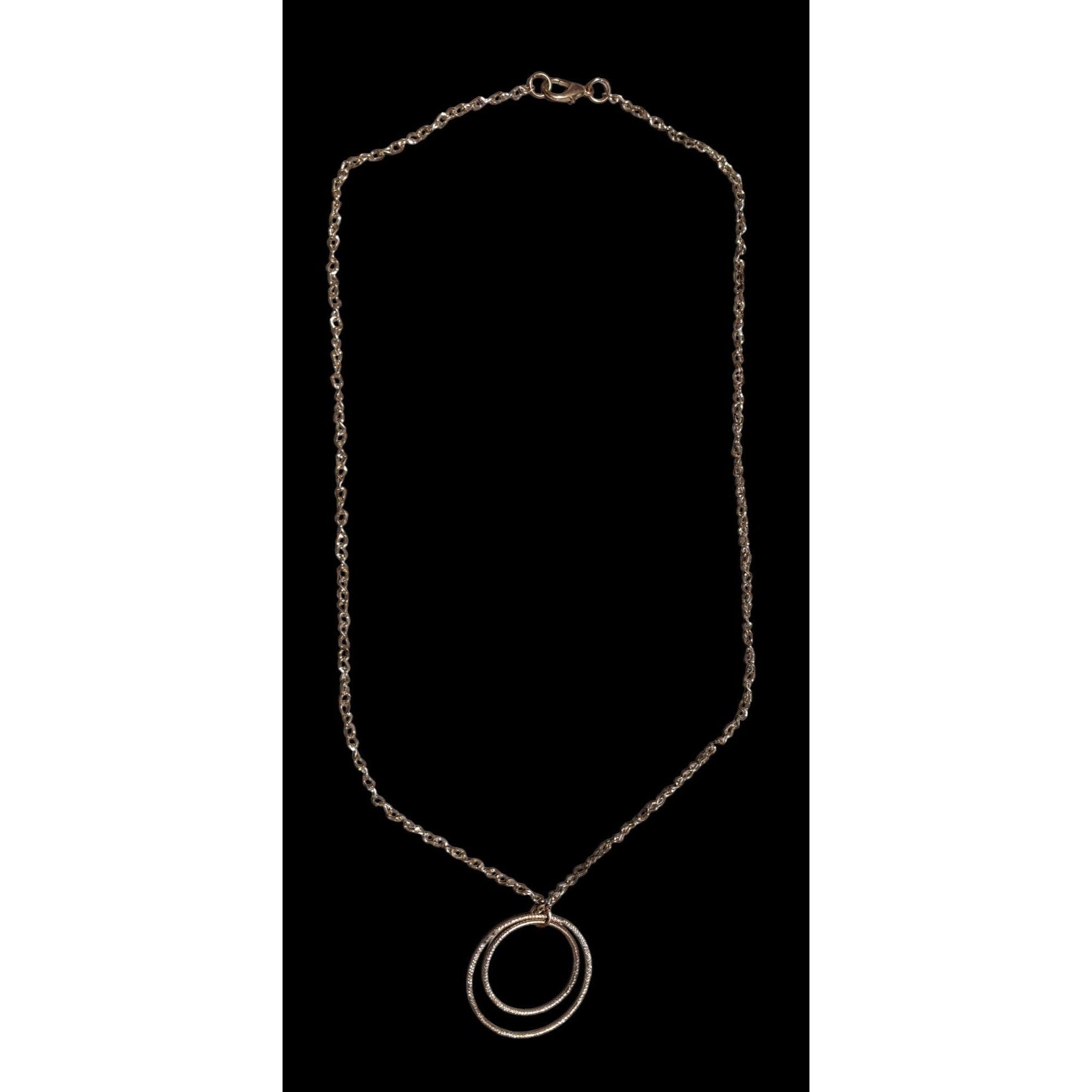 Other Rose Gold Double Circle Pendant Necklace Size ONE SIZE - 2 Thumbnail