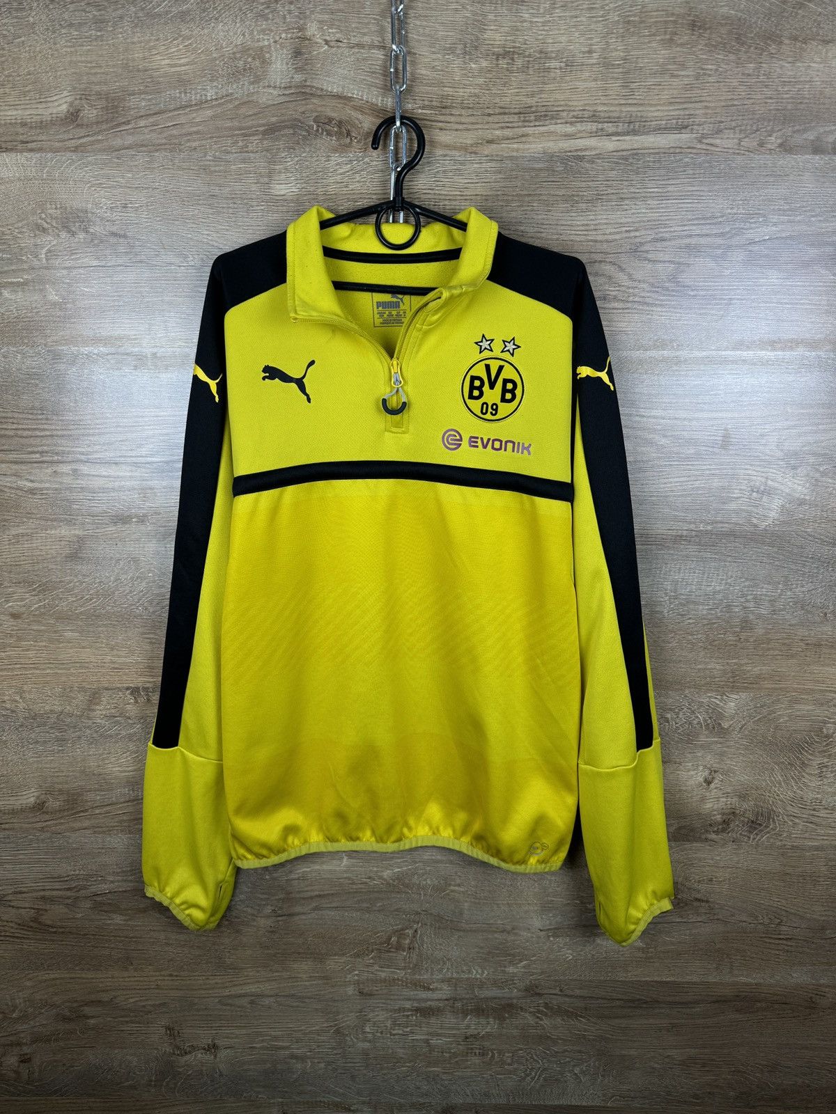 Puma Mens Vintage Puma Borussia Dortmund sweatshirt soccer jersey Size US M / EU 48-50 / 2 - 15 Thumbnail