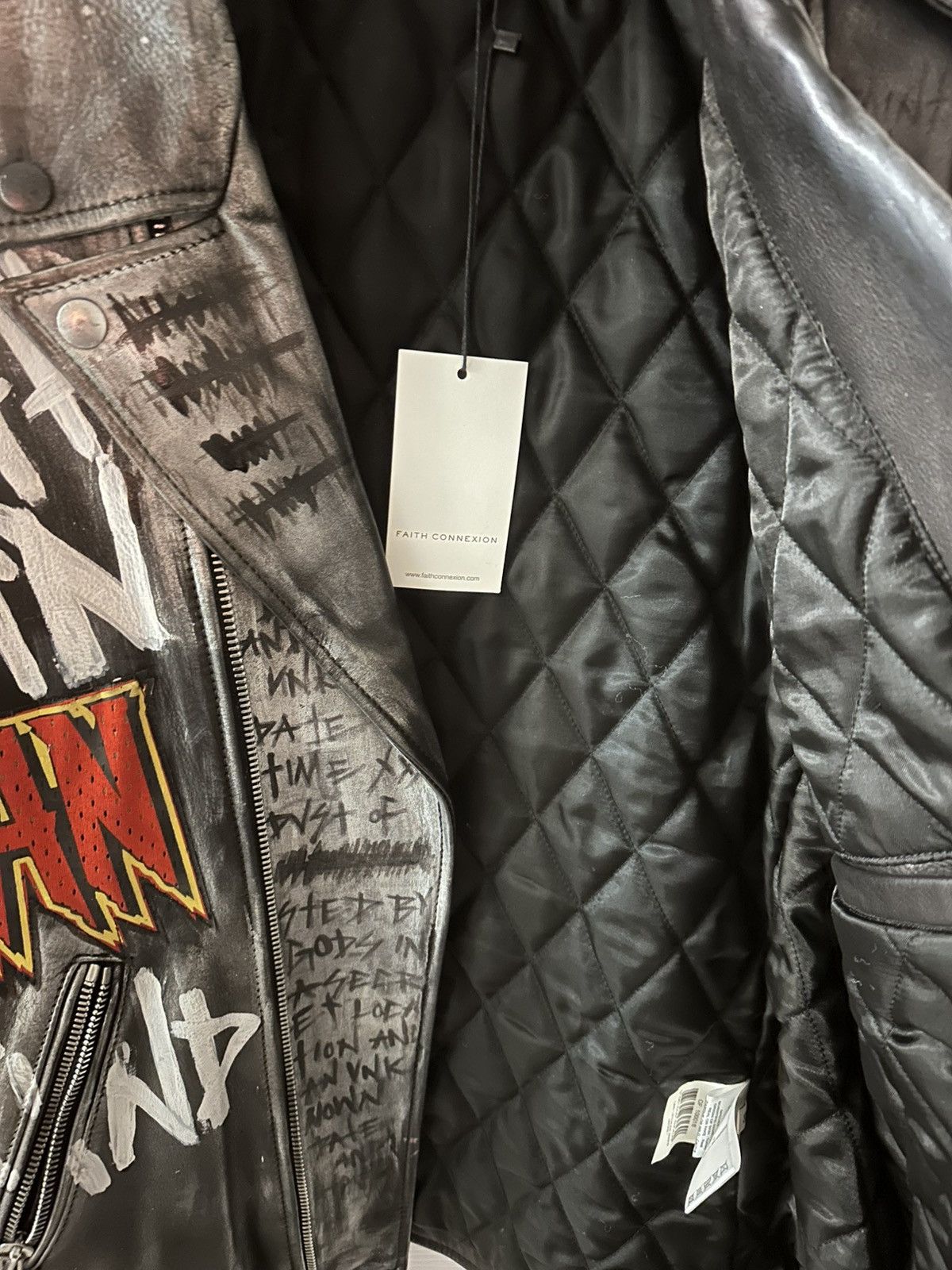 Faith Connexion Dust of Gods x Faith Connexion X MattewHyte Leather Jacket Size US M / EU 48-50 / 2 - 14 Thumbnail