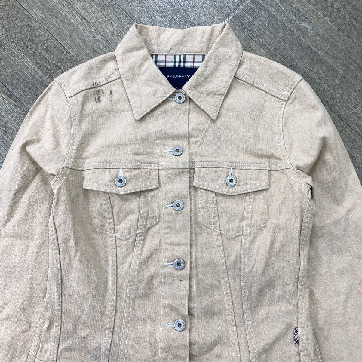 Burberry Vintage Burberry London Nova Check Beige Denim Jacket Luxury Size US S / EU 44-46 / 1 - 3 Thumbnail
