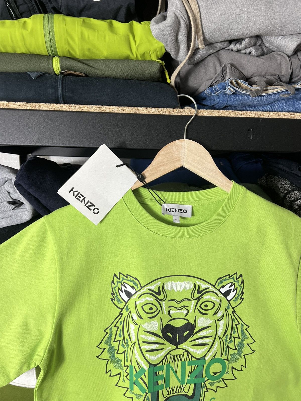 Kenzo 🐯 NWT Kenzo Tiger T-Shirt Lime Green Size S 🔥 Size US S / EU 44-46 / 1 - 3 Thumbnail
