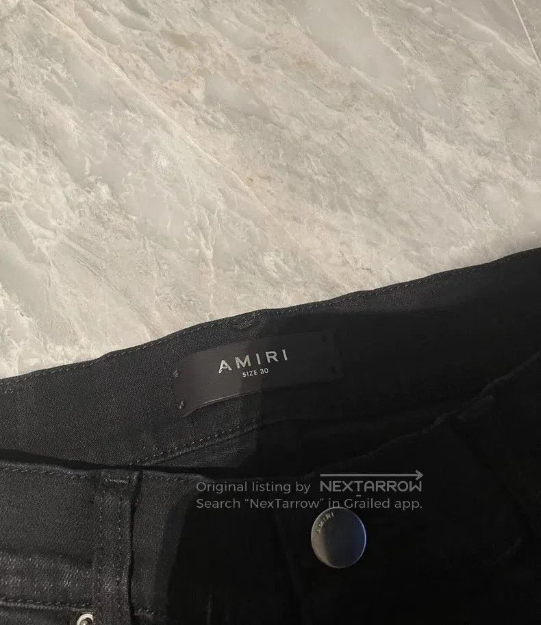 Amiri Amiri Size 30 Classic retro camouflage black cow Size US 30 / EU 46 - 2 Thumbnail
