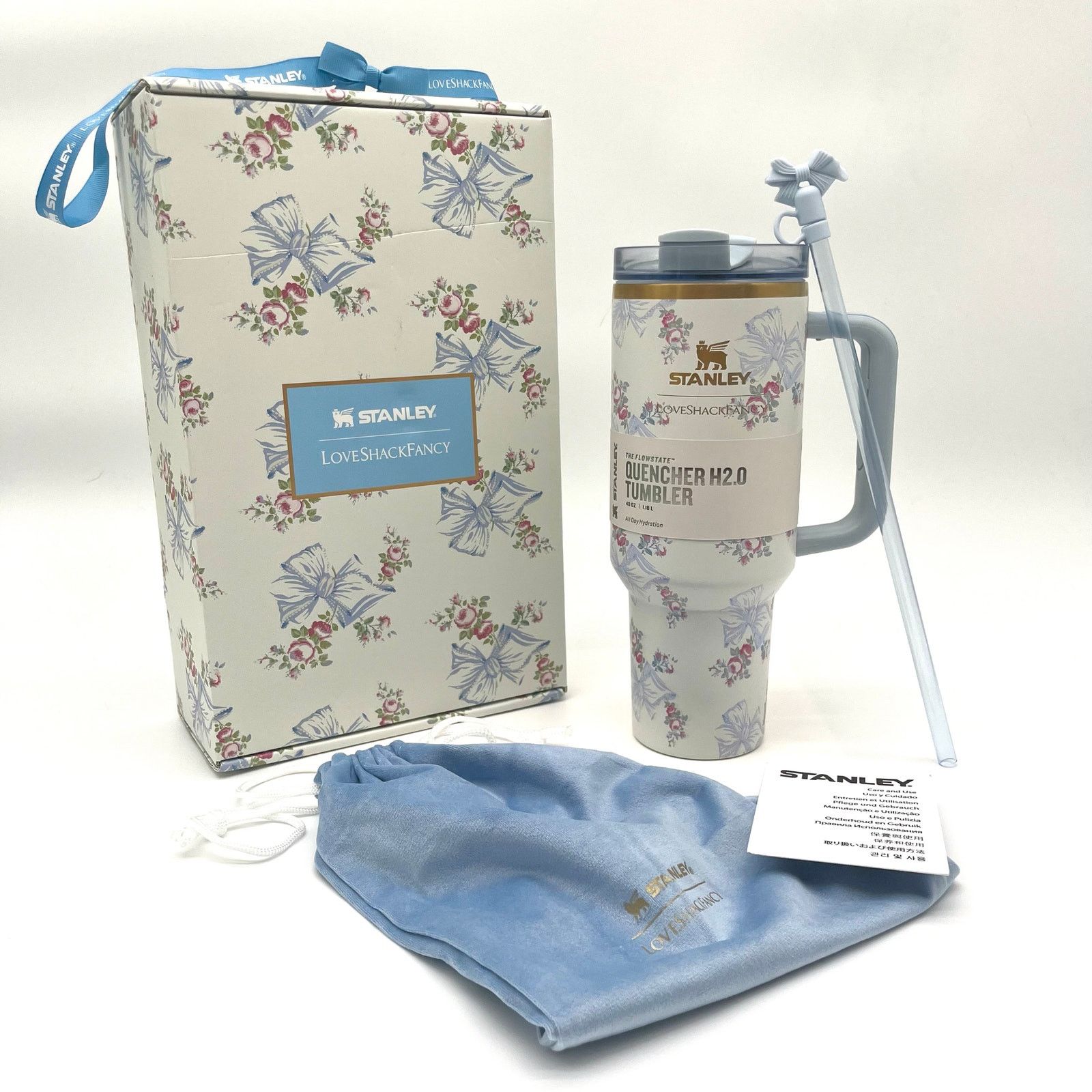 LoveShackFancy LoveShackFancy x Stanley NWT Tumbler, Authentic Collectible Size ONE SIZE - 1 Thumbnail