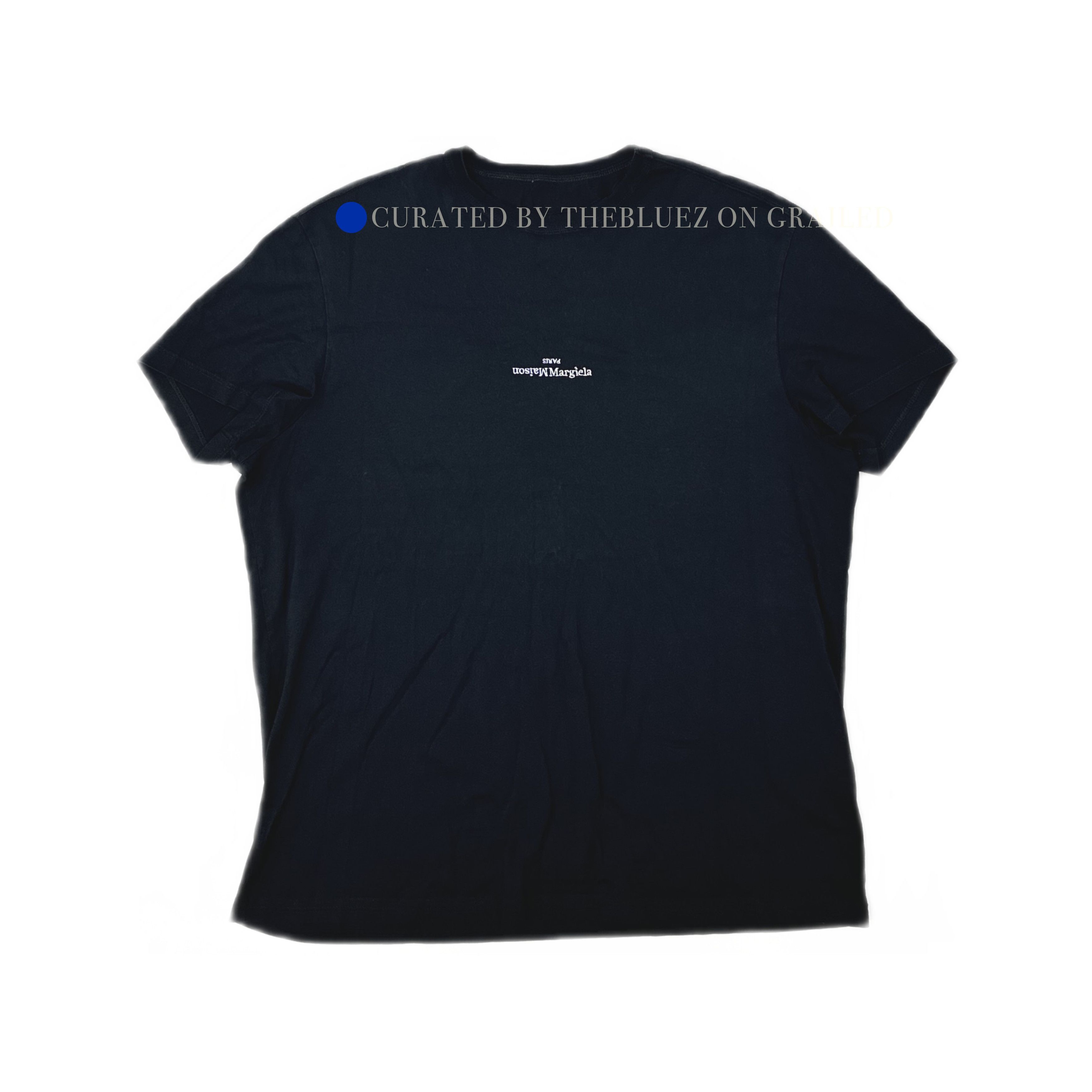 Maison Margiela Maison Margiela upside down logo black T-shirt