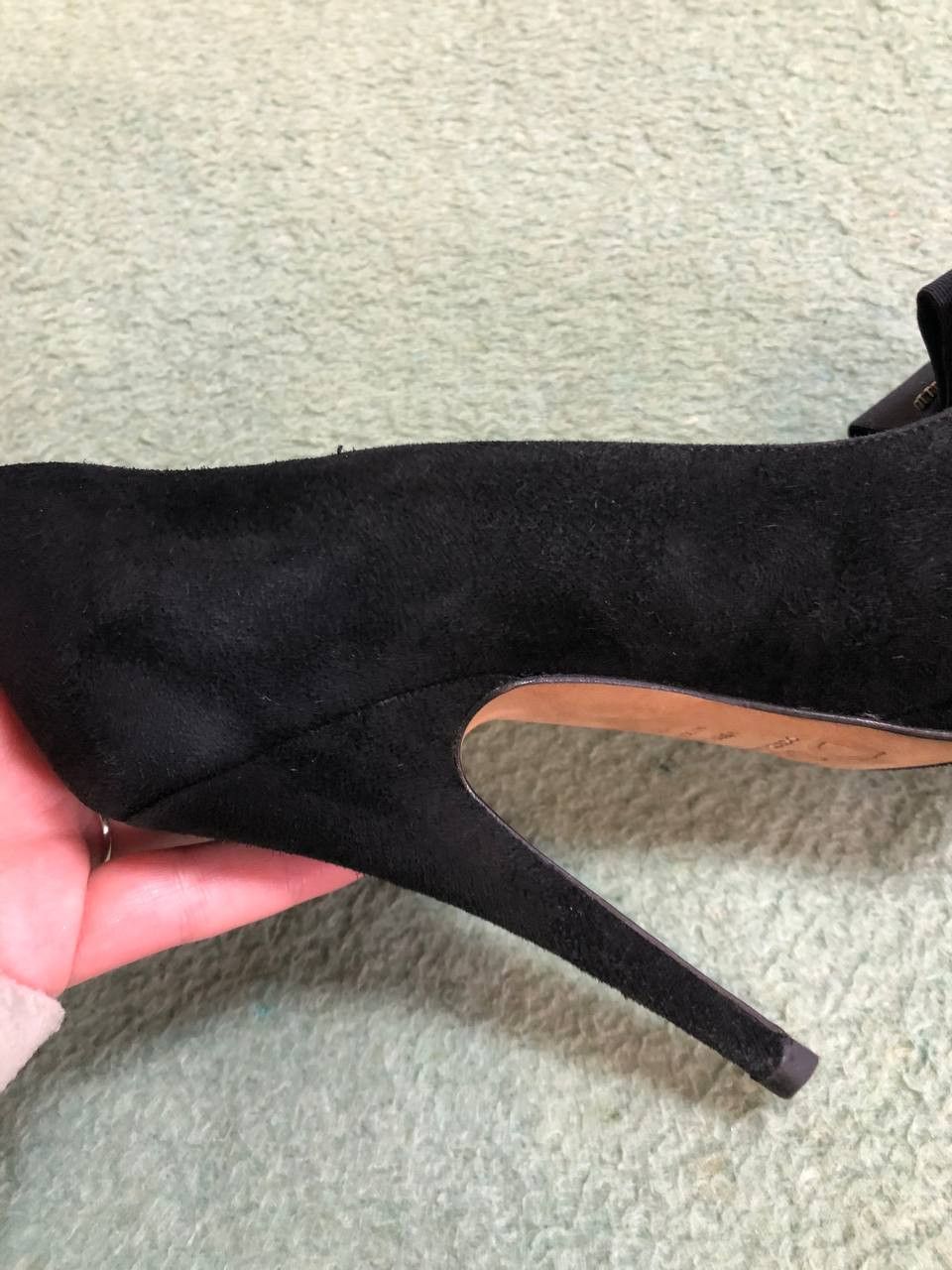 Dolce & Gabbana Dolce & Gabbana Black Peep-Toe Platform Pumps Size US 8.5 / IT 38.5 - 8 Thumbnail