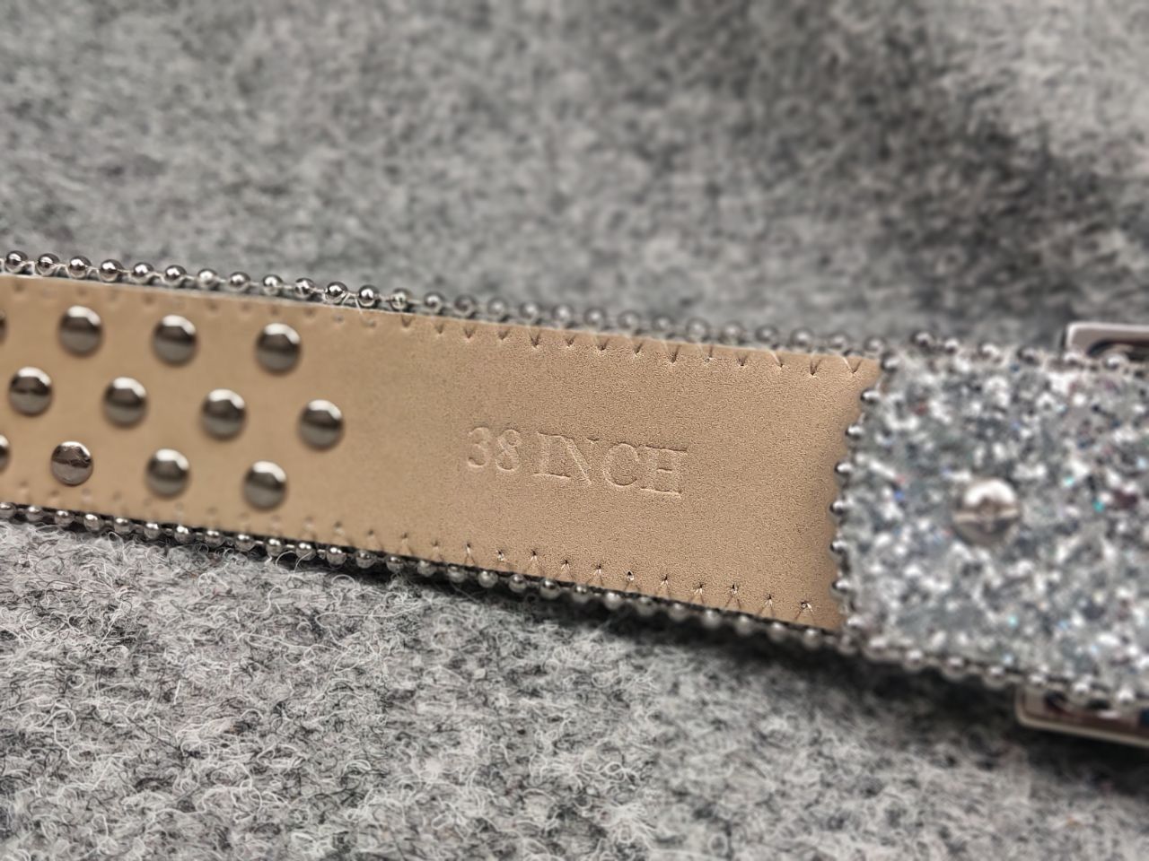 If Six Was Nine Vintage Hysteric Glamour B.B Simon Style Y2K stones Belt Size ONE SIZE - 11 Thumbnail
