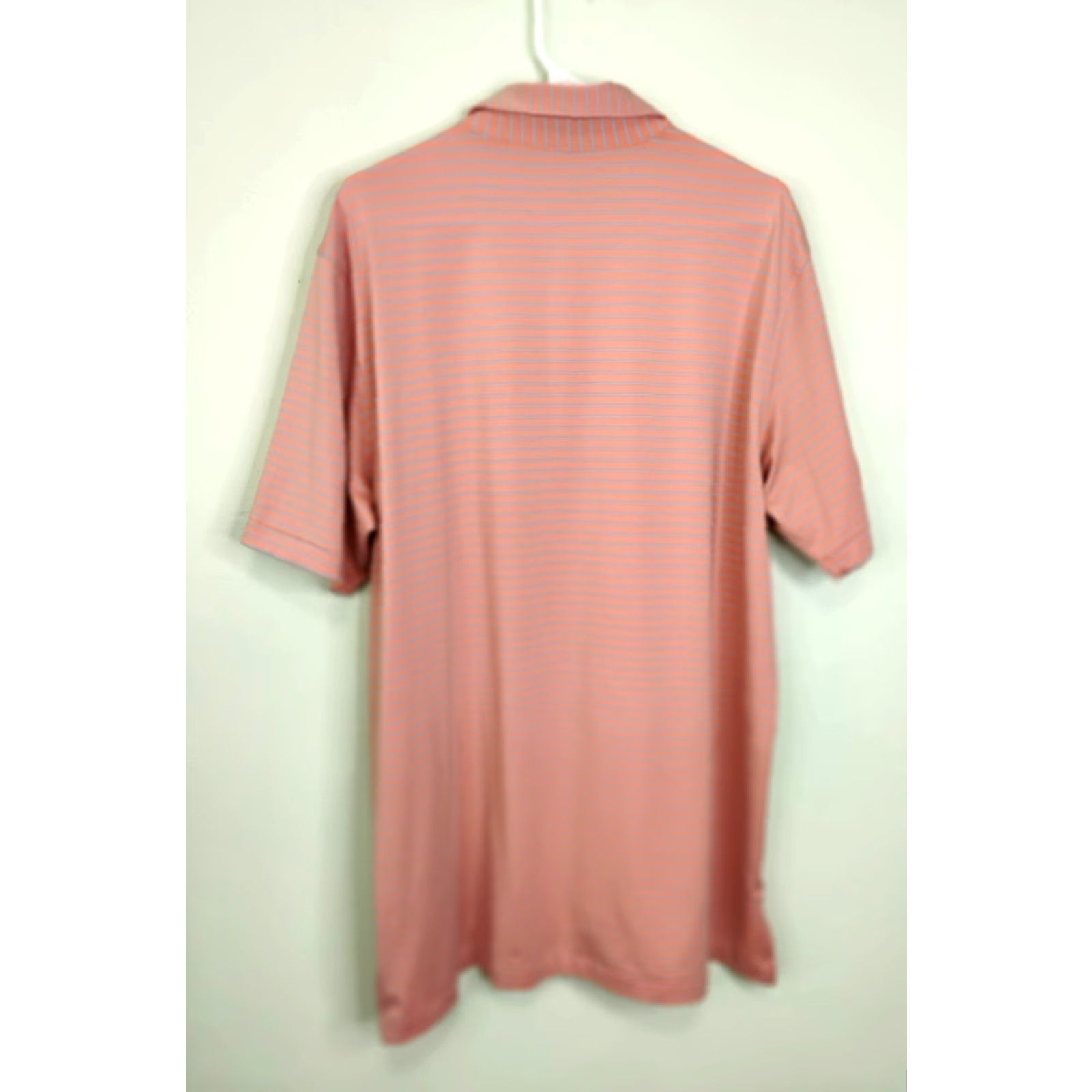 Peter Millar Peter Millar Summer Comfort Polo Mens XL Orange Striped Short Sleeve Golf Size US XL / EU 56 / 4 - 2 Thumbnail