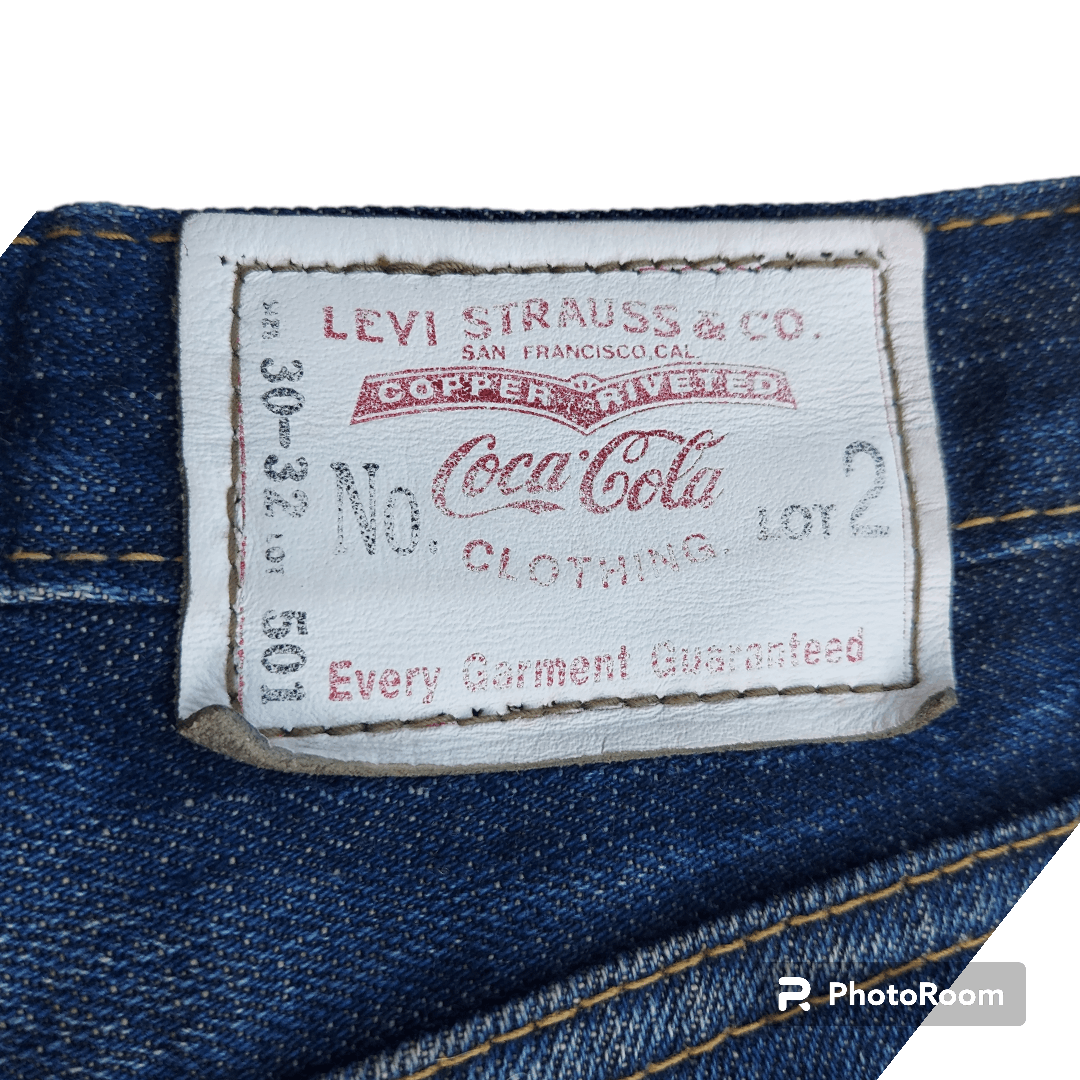 Coca Cola × Levi's × Vintage 💥Levi's x Coca Cola 501 Selvedge Denim Pants Size US 30 / EU 46 - 10 Thumbnail