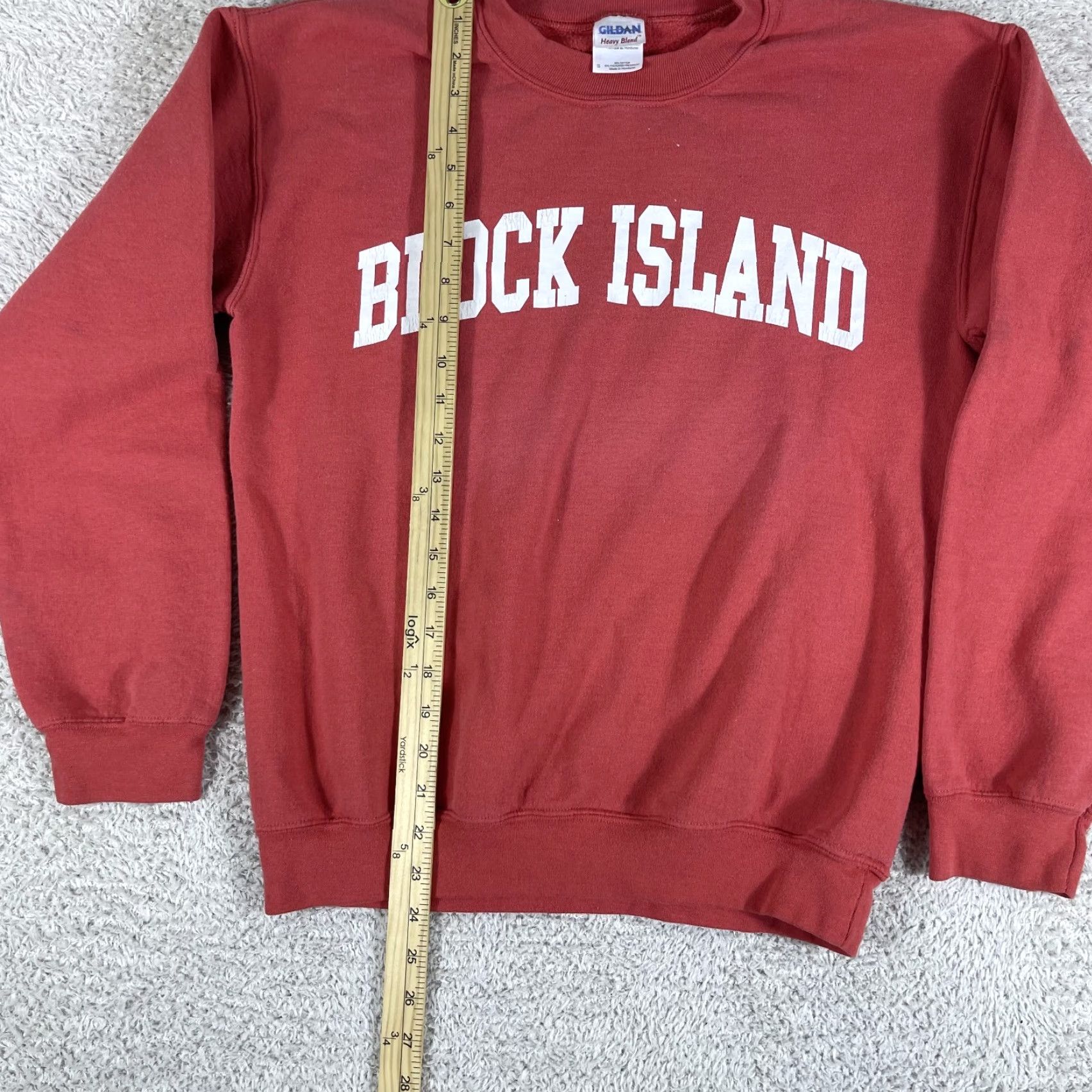 Gildan VINTAGE Gildan Block Island Crewneck Sweatshirt Sweatshirt Adults Small Pink Beach Y2K New England Mens Size US S / EU 44-46 / 1 - 4 Thumbnail