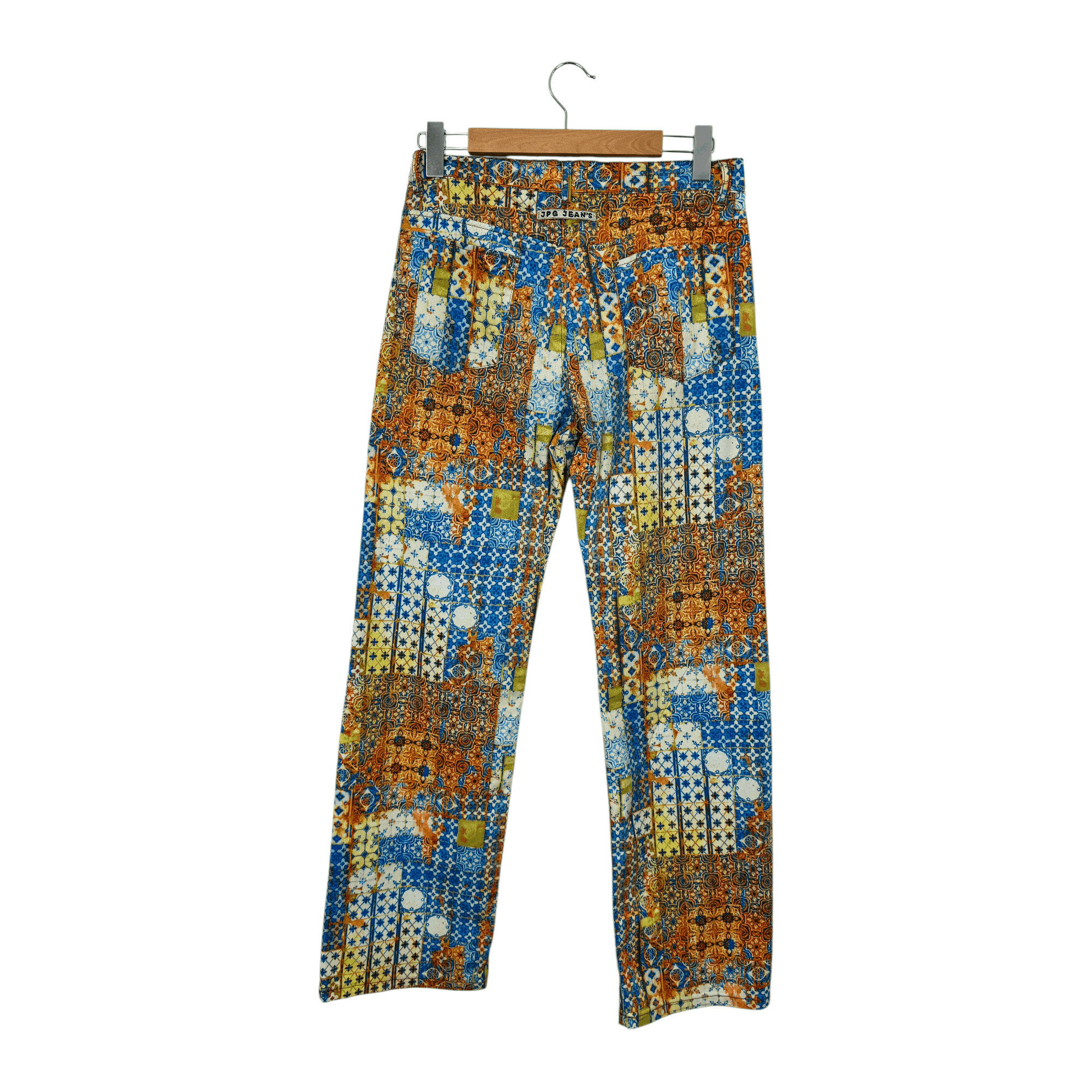 Jean Paul Gaultier Print Jeans Size 31" - 2 Thumbnail
