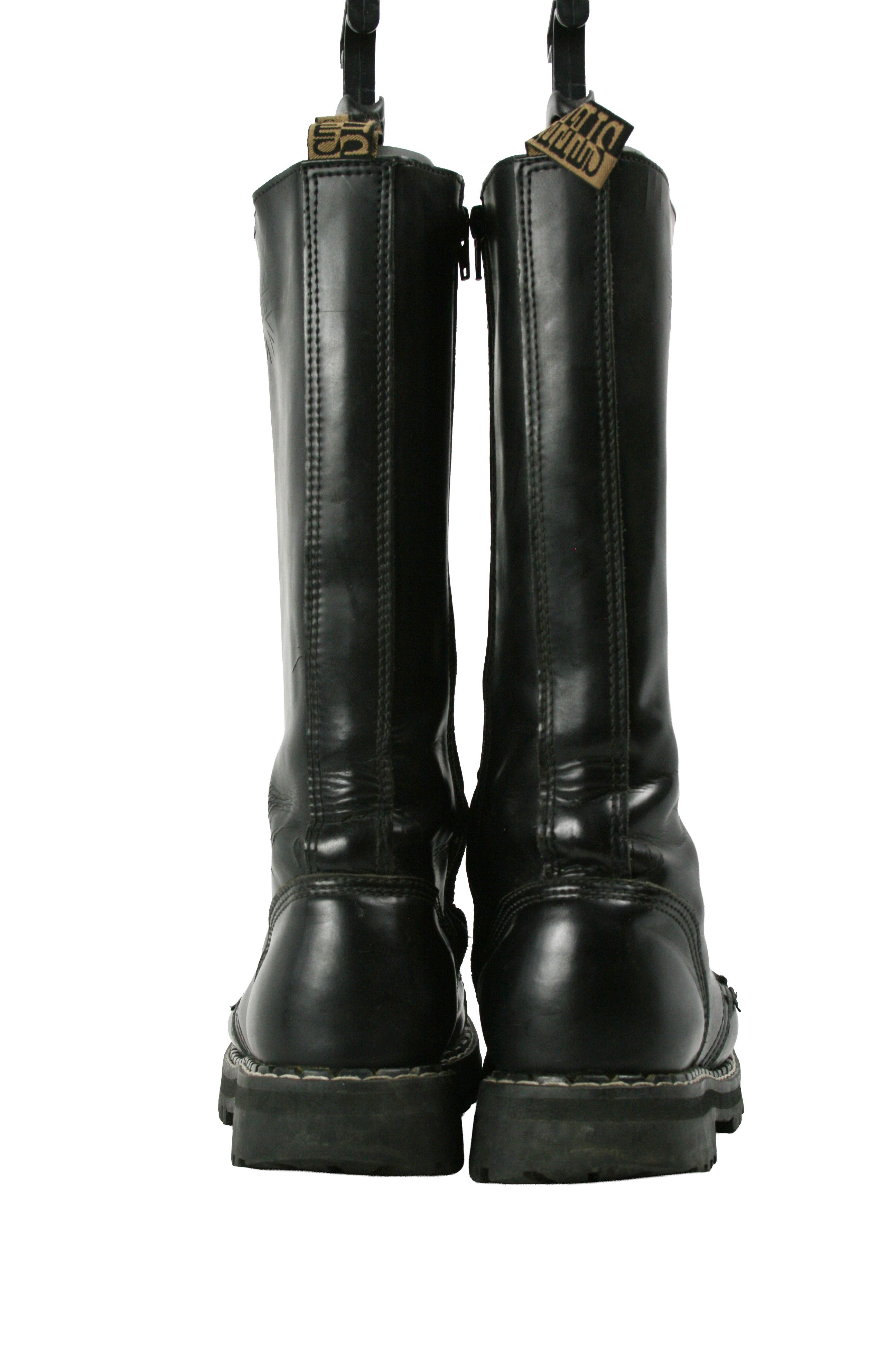 Other Steel 00S Buldozer Metal Rock Y2K High Punk Boots Vintage Size US 9 / IT 39 - 17 Thumbnail