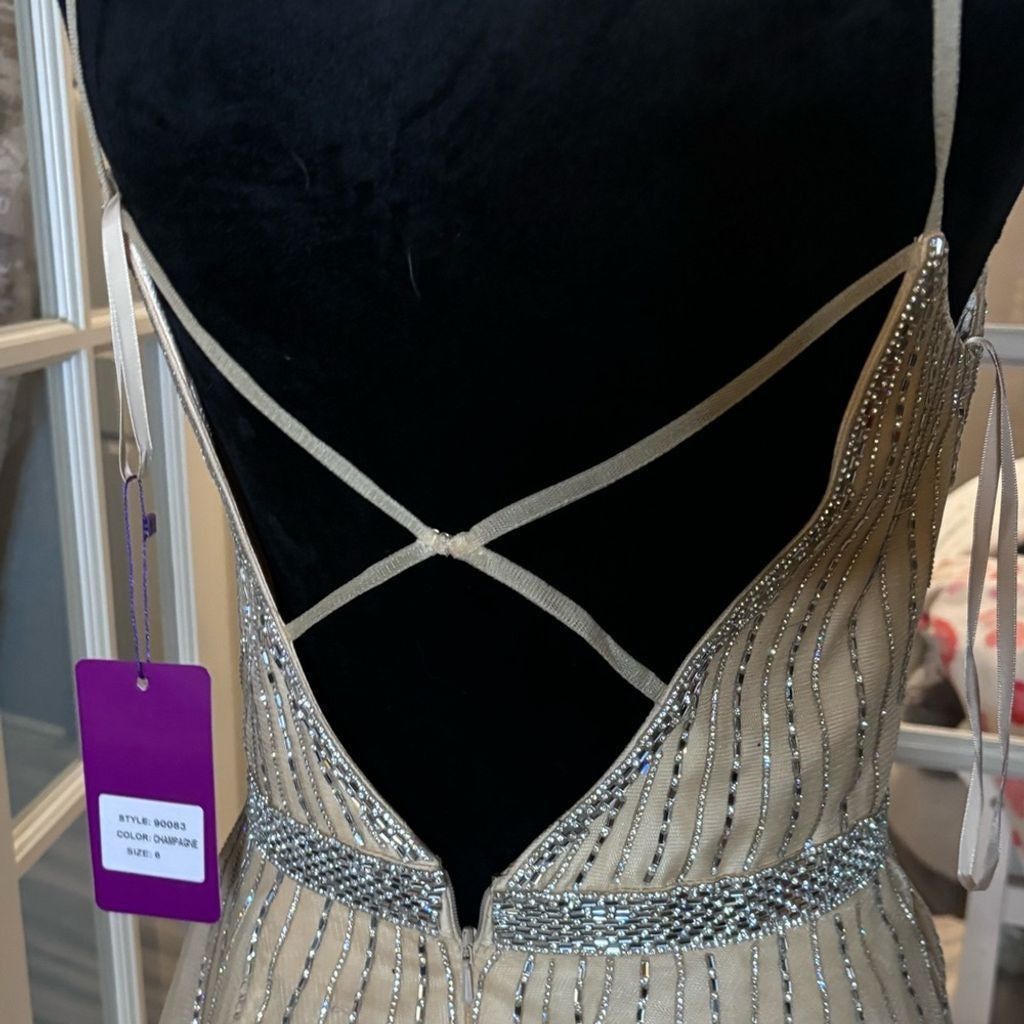 NBDN Nobrandedon Abby Paris gown champagne NWT Size M / US 6-8 / IT 42-44 - 7 Thumbnail