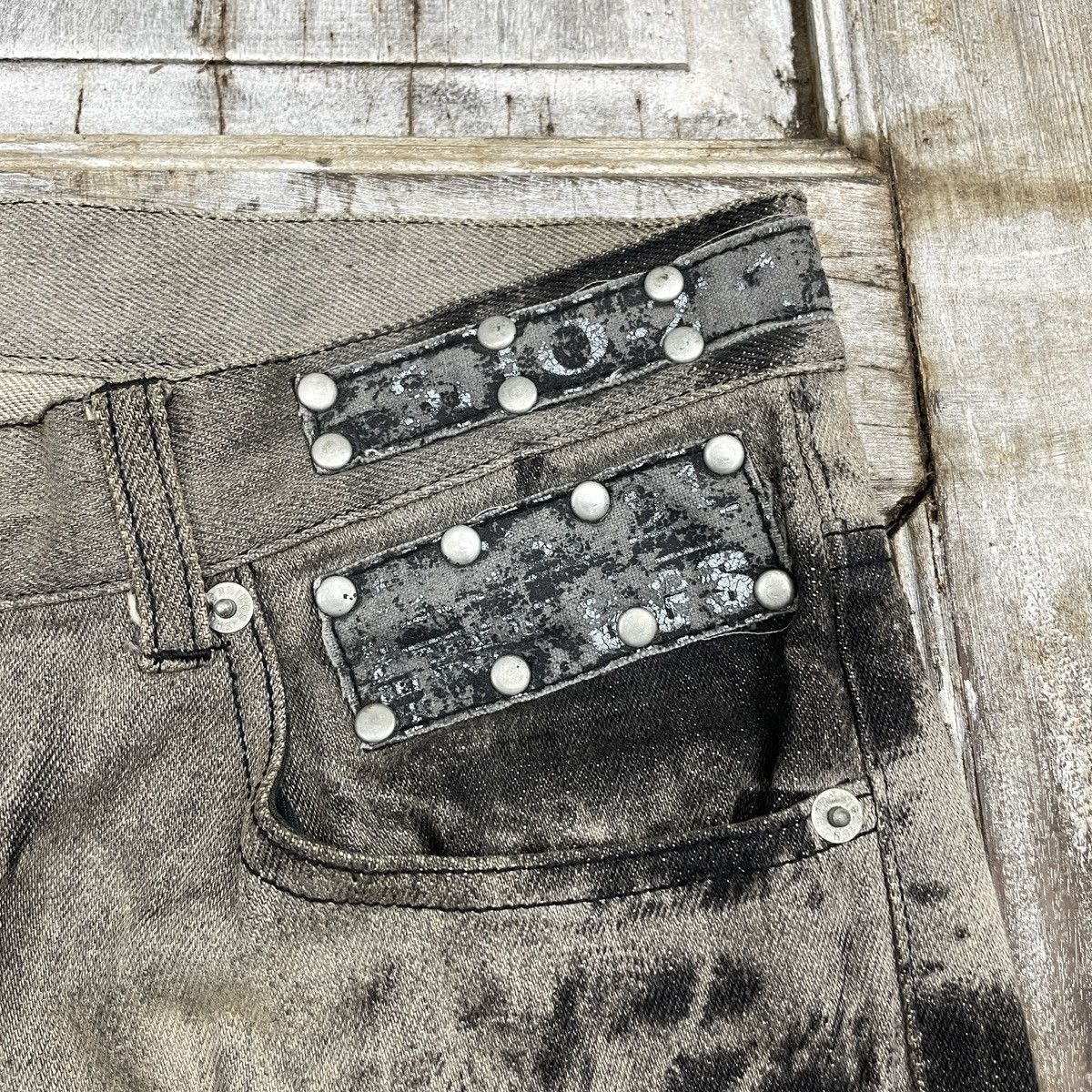 Hysteric Glamour × Japanese Brand Japanese Bernings Sho Printed Punk Bootcut Jeans wc 354 Size US 31 - 6 Thumbnail