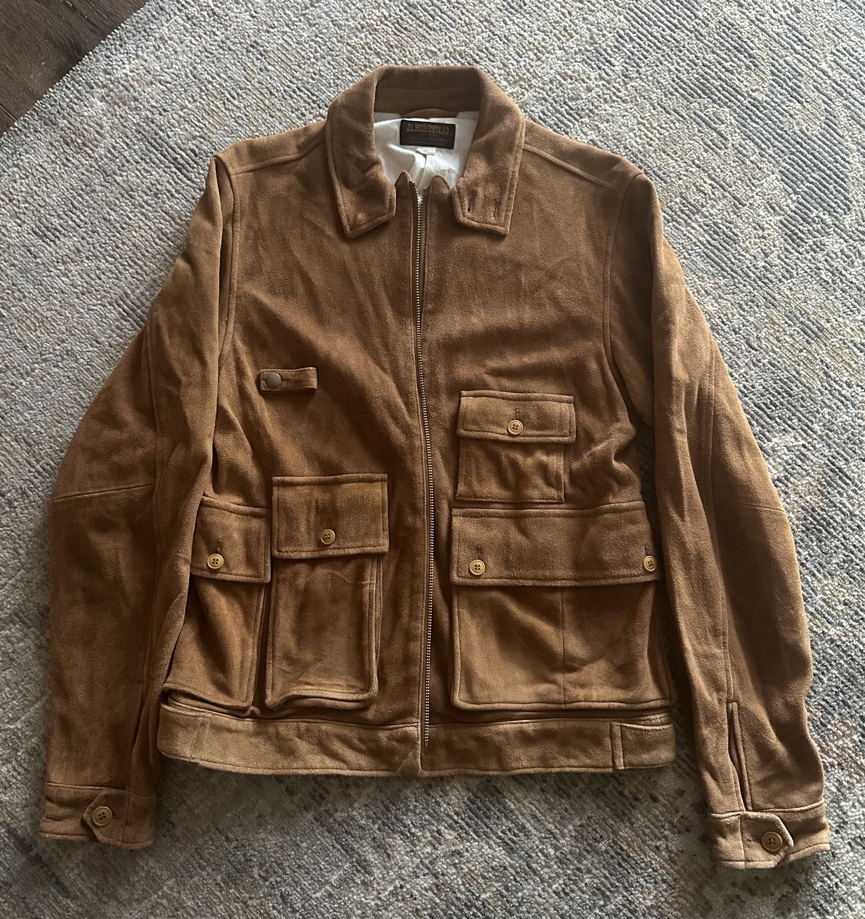 J.S. Homestead × Journal Standard Brown Goat Leather Jacket Bomber Size US L / EU 52-54 / 3 - 1 Thumbnail