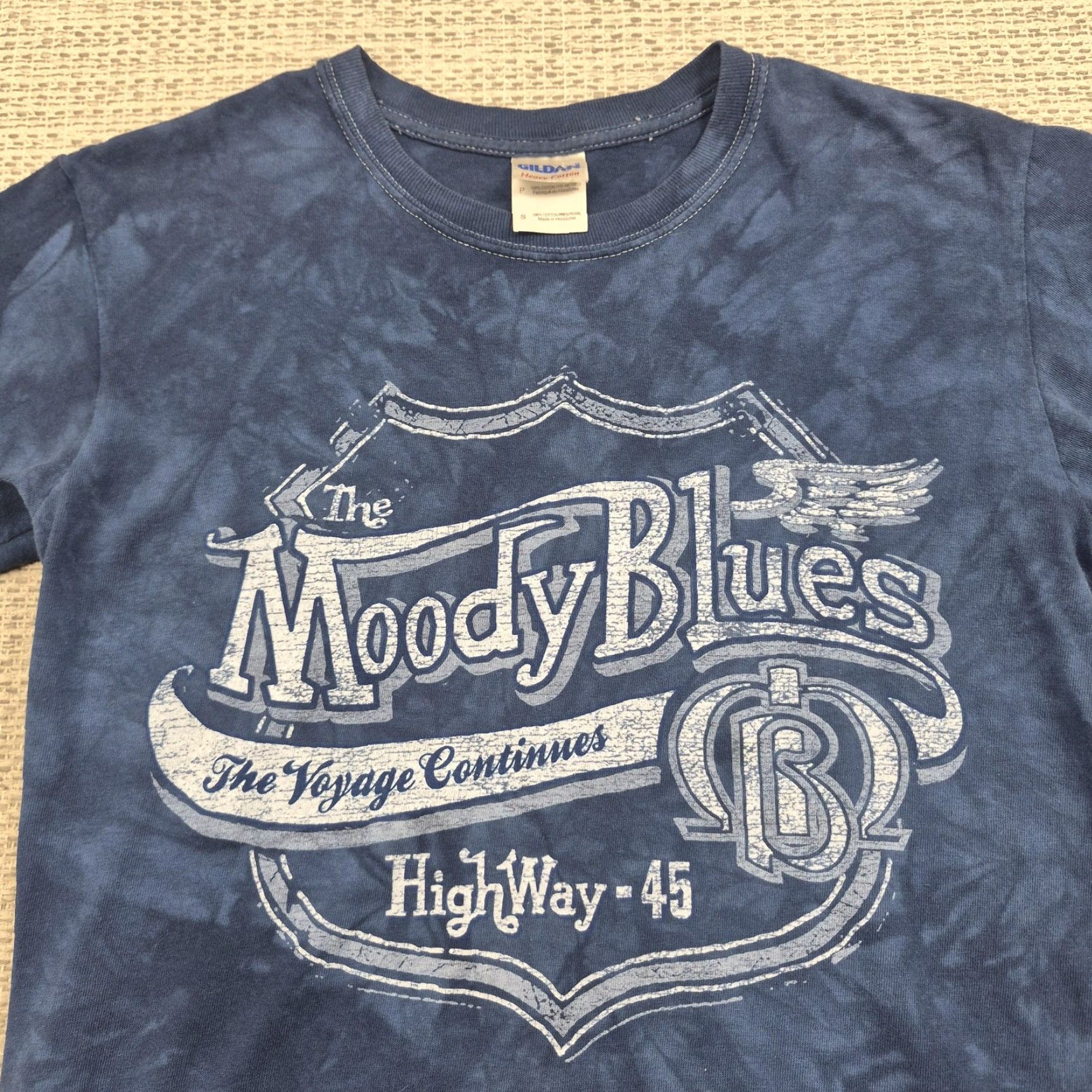 Gildan VINTAGE The Moody Blues Shirt Mens Small Blue 2013 Voyage Continues Tour Band Tee Gildan Size US S / EU 44-46 / 1 - 6 Thumbnail