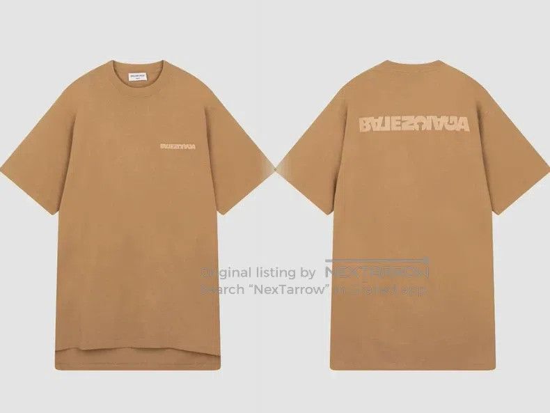 Balenciaga Balenciaga Reversed Logo Letter Embroidered Short Sleeve S Size US S / EU 44-46 / 1 - 1 Thumbnail