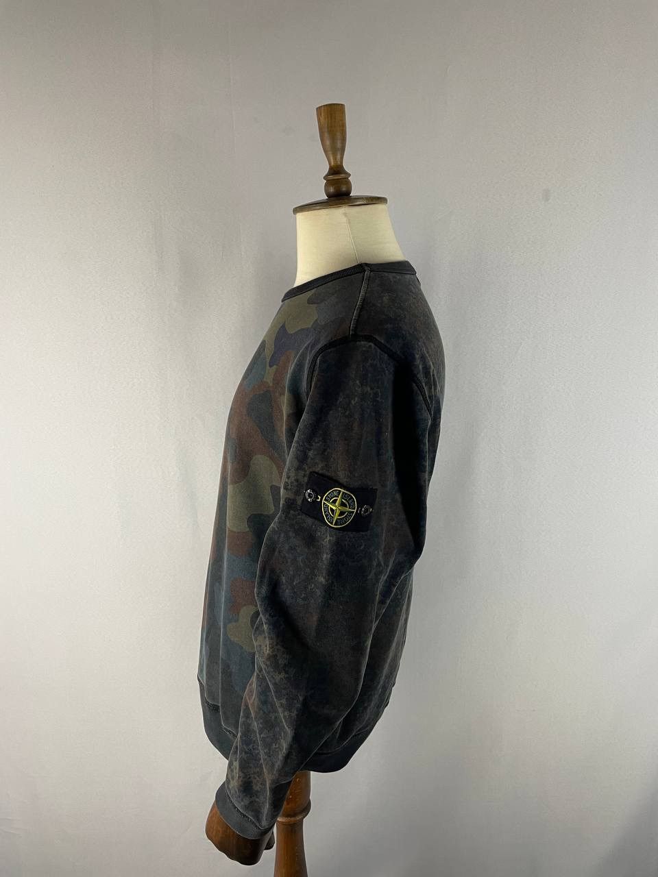 Stone Island Stone Island Camo Crewneck Sweatshirt Size US XL / EU 56 / 4 - 5 Thumbnail