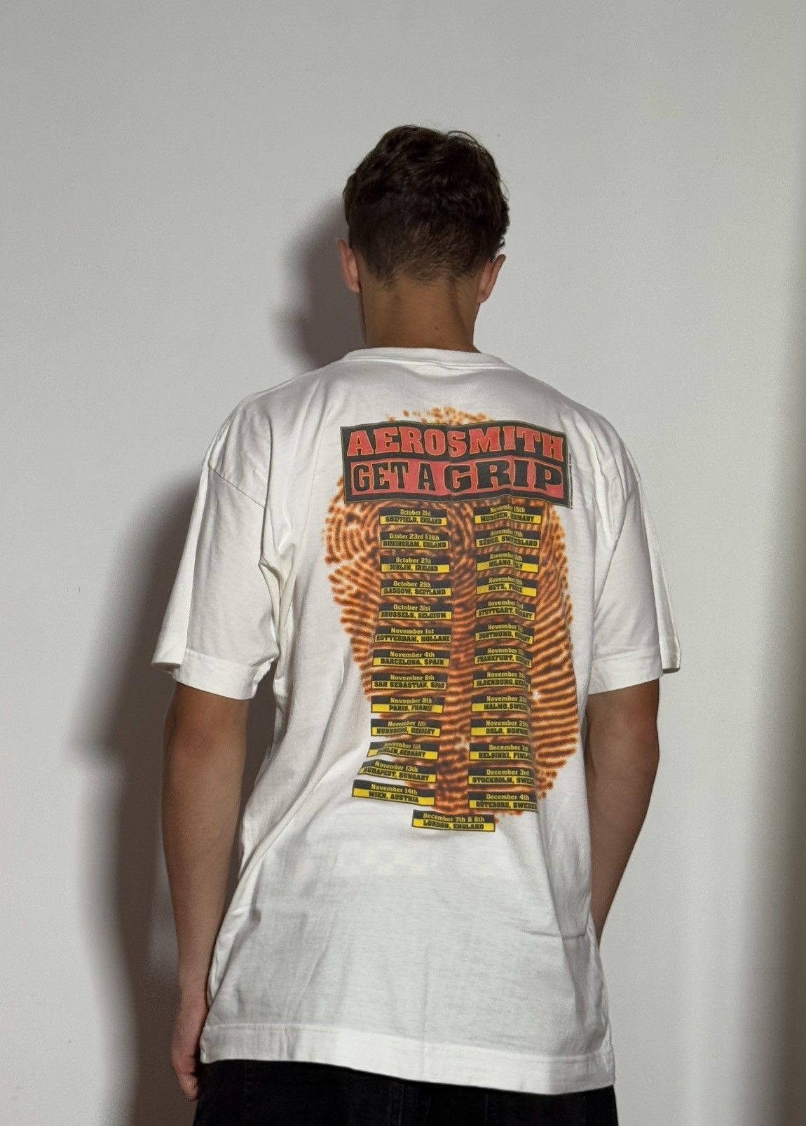 Rare Vintage 1993 Aerosmith Get A Grip Tour T-Shirt