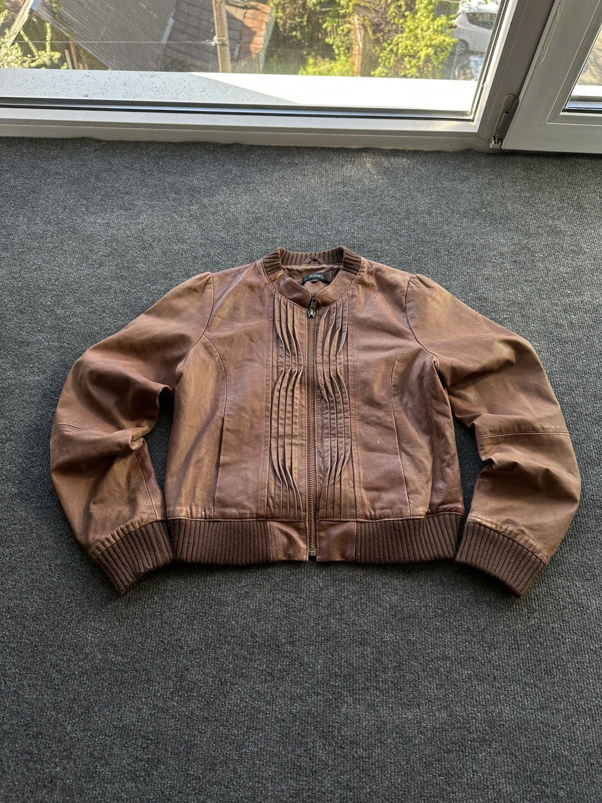 Leather 🚨 LEATHER WOMEN OPIUM LUXURY JACKET ZIP AVANT GARDE POCKET Size M / US 6-8 / IT 42-44 - 1 Thumbnail