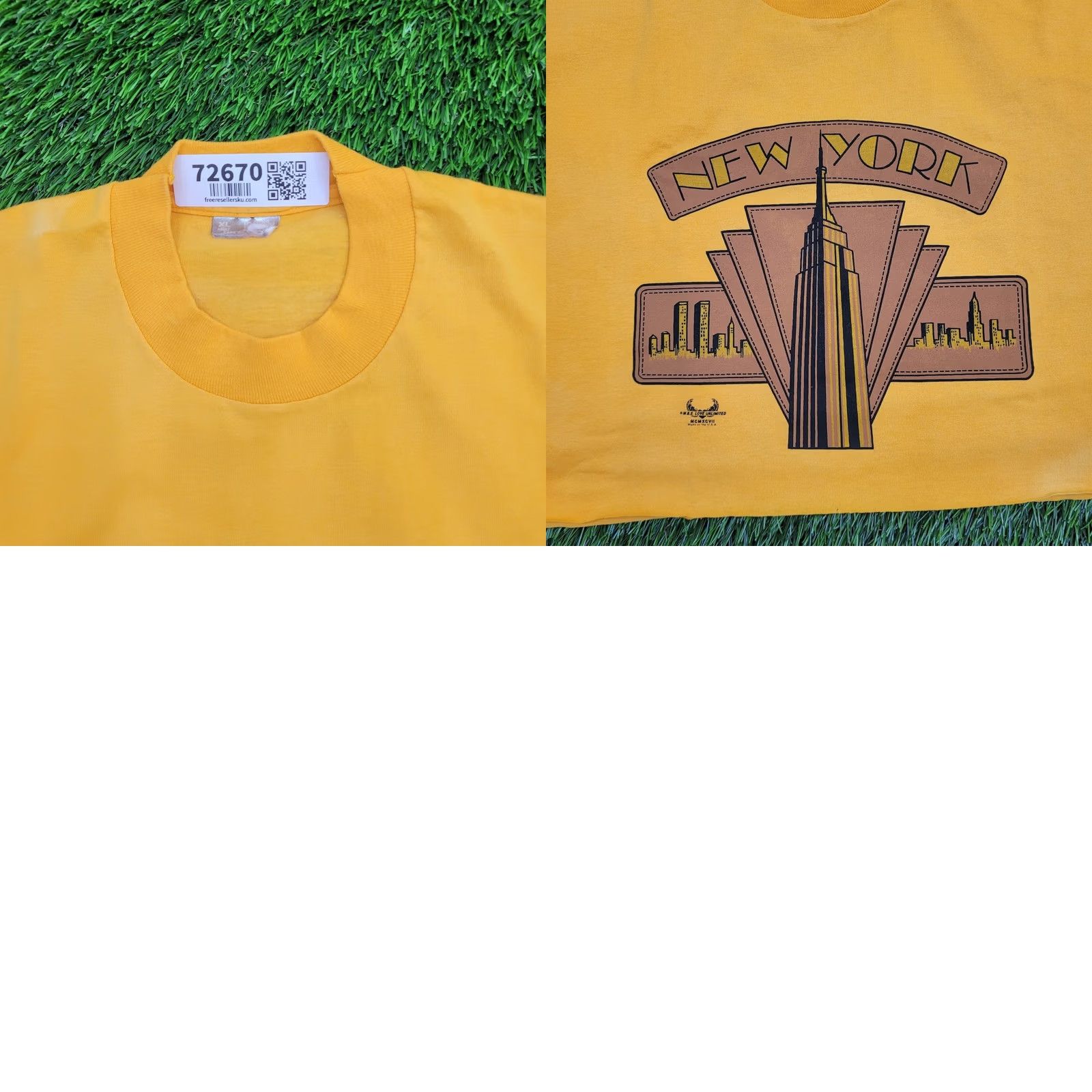 Fruit Of The Loom VINTAGE Fruit of the Loom Crop Shirt Women XL 23x15 USA 1990s 90s Graphic Print Logo Crew Neck Short Sleeve Size XL / US 12-14 / IT 48-50 - 9 Thumbnail