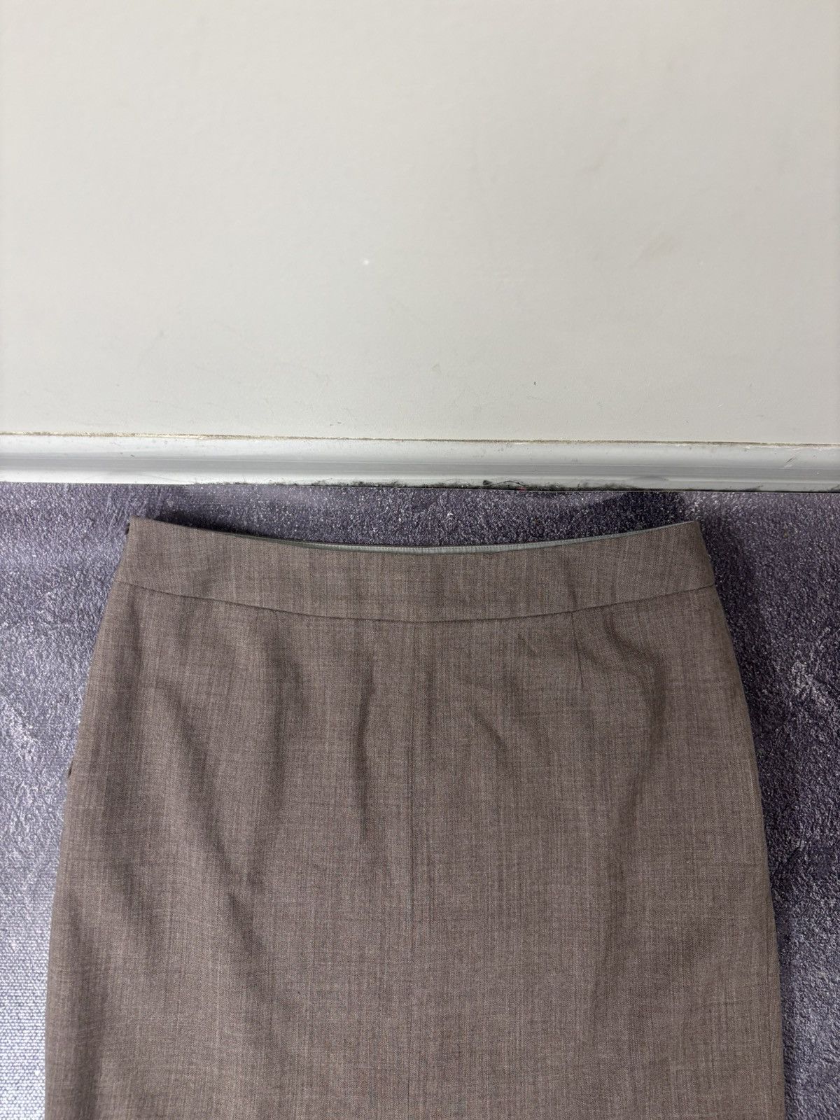 Fabiana Filippi Fabiana Filippi Women’s Wool Pencil Skirt Taupe Stretch Size 30" / US 8 / IT 44 - 16 Thumbnail