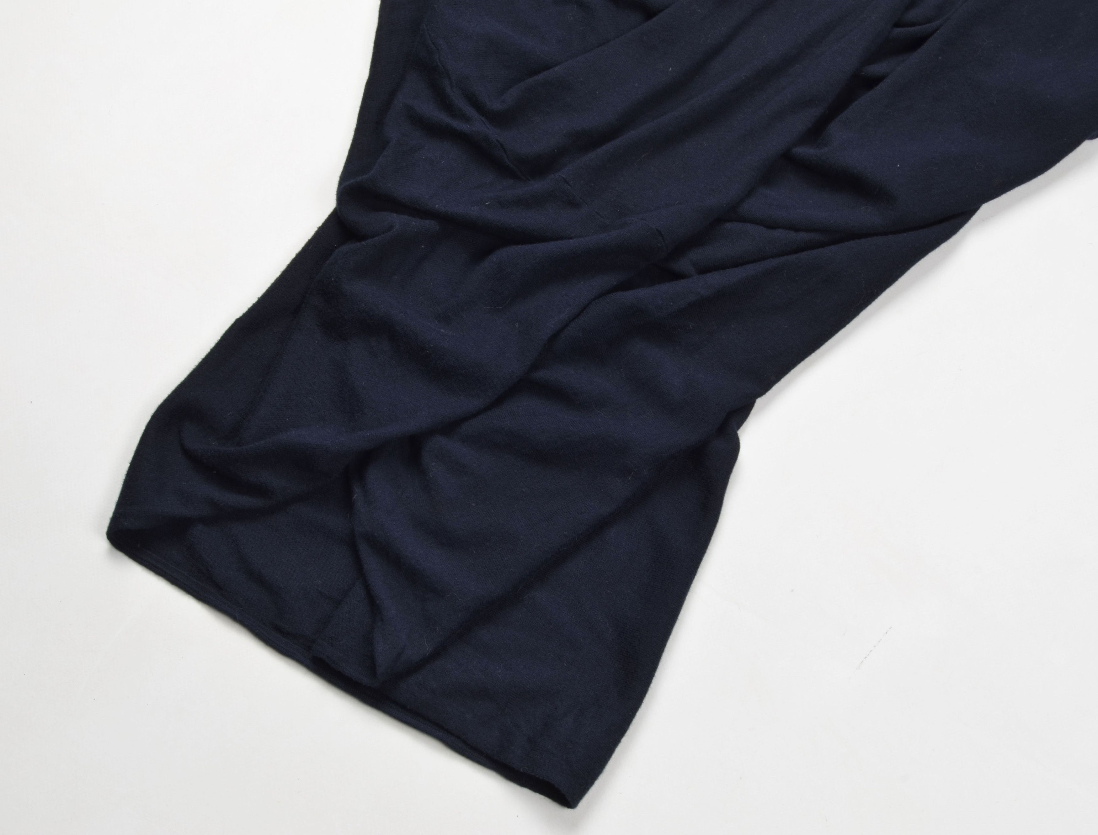 Allsaints Allsaints Navy Drapped Neck Avant-Garde Tunic Top Size S / US 4 / IT 40 - 6 Thumbnail