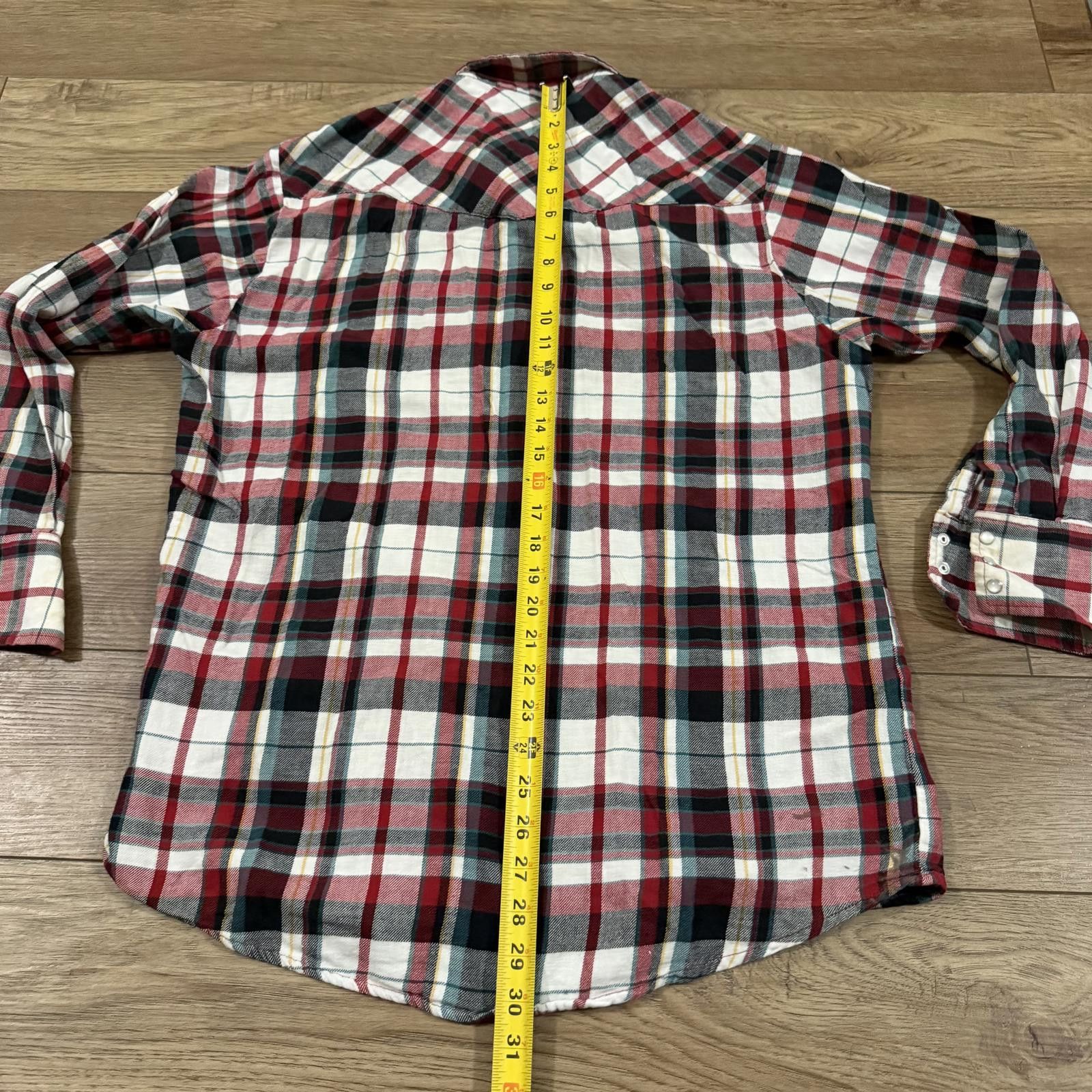 Other Vintage 90s Plains Western Cowboy Flannel Plaid Snap Shirt L Size US L / EU 52-54 / 3 - 6 Thumbnail